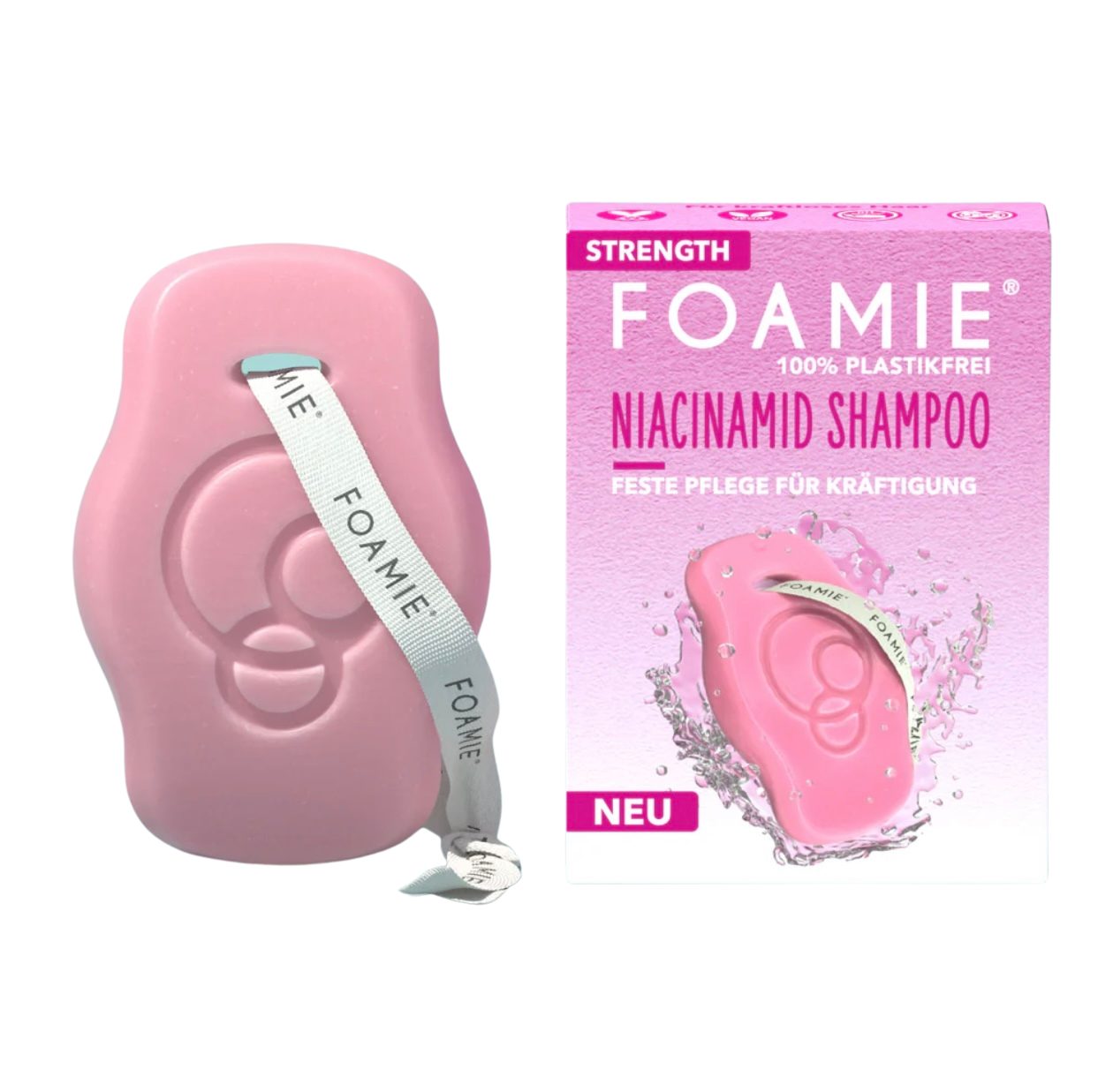 FOAMIE Festes Haarshampoo Niacinamid für kraftloses Haar, 1-tlg.