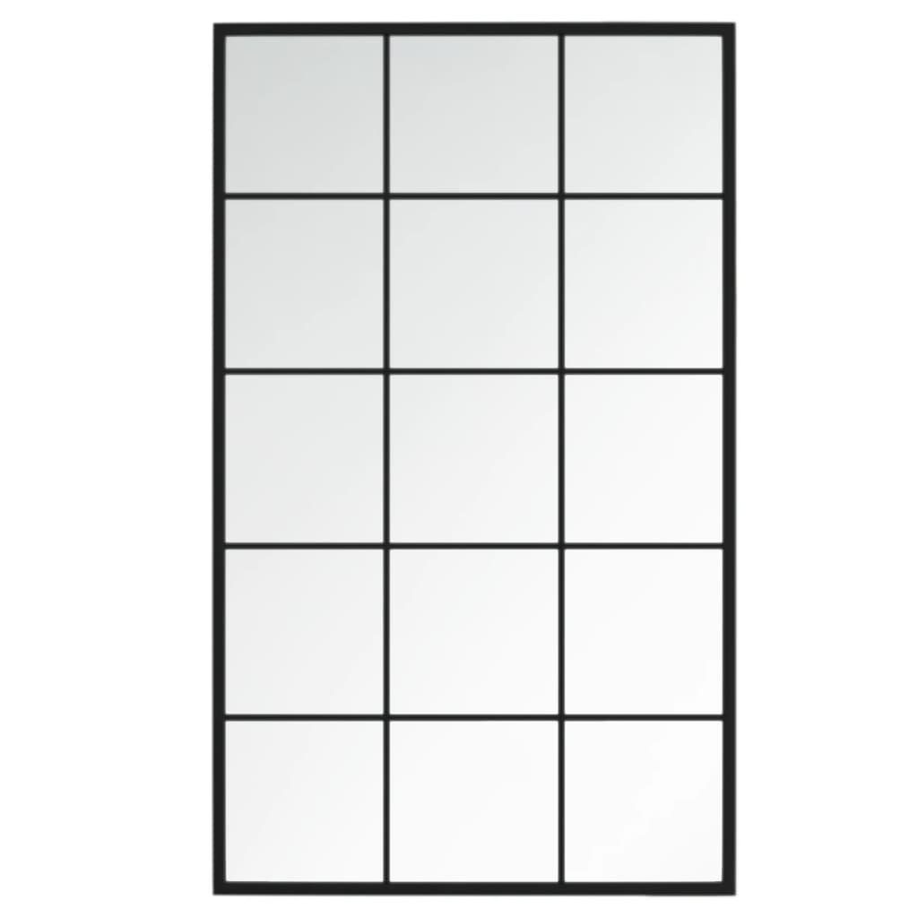 furnicato Wandspiegel Schwarz 100x60 cm Metall günstig online kaufen