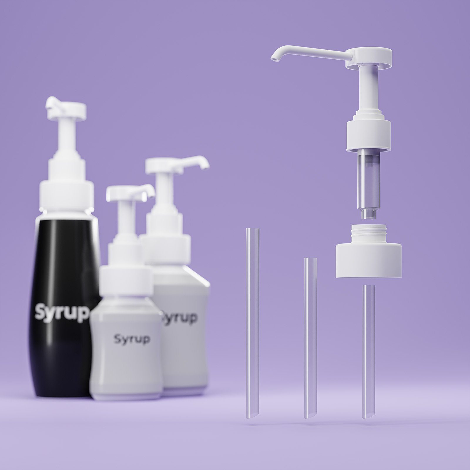 Wassersprudler Pump Dosierpumpe für Sirupflaschen