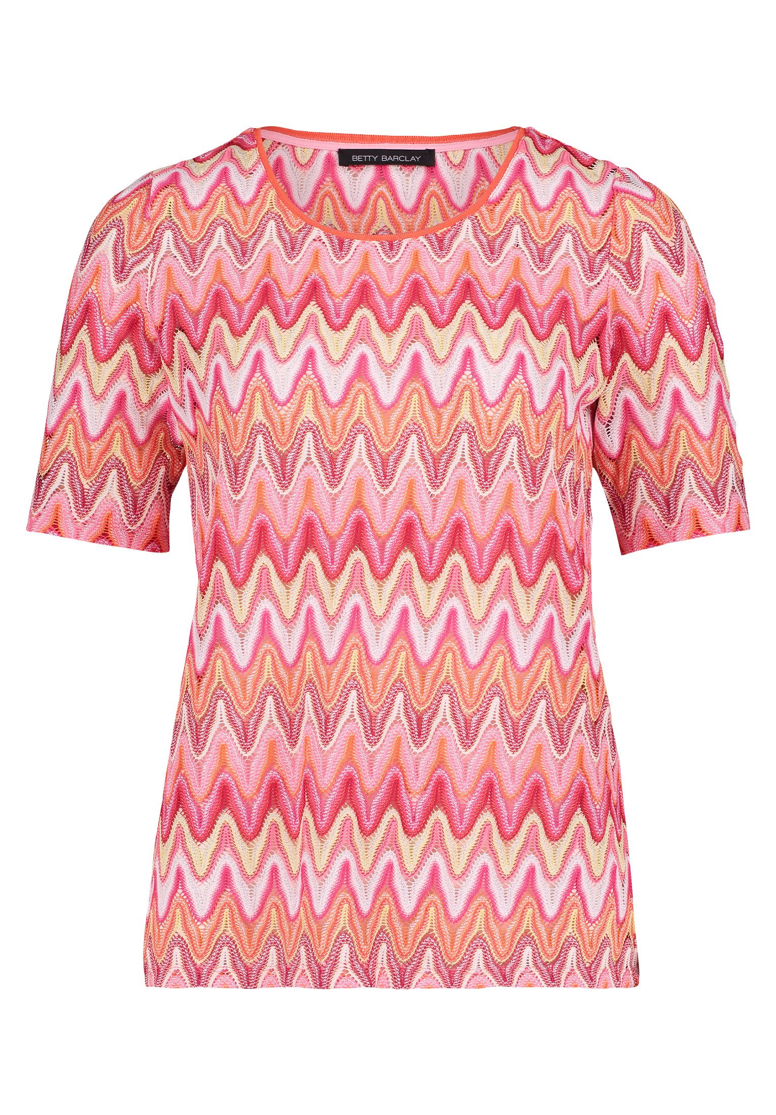 Betty Barclay Kurzarmshirt Damen mit Rippbündchen (1-tlg) Spitze günstig online kaufen