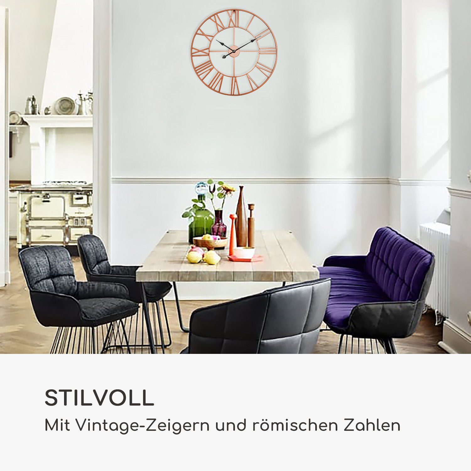 Casa Chic Wanduhr Queensway 60 Wanduhr günstig online kaufen