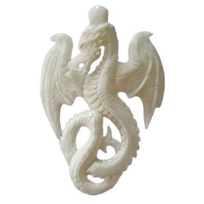 HOPLO Kettenanhänger Knochen Drachen Anhänger Ювелирные изделия - Drachen - 49x38mm