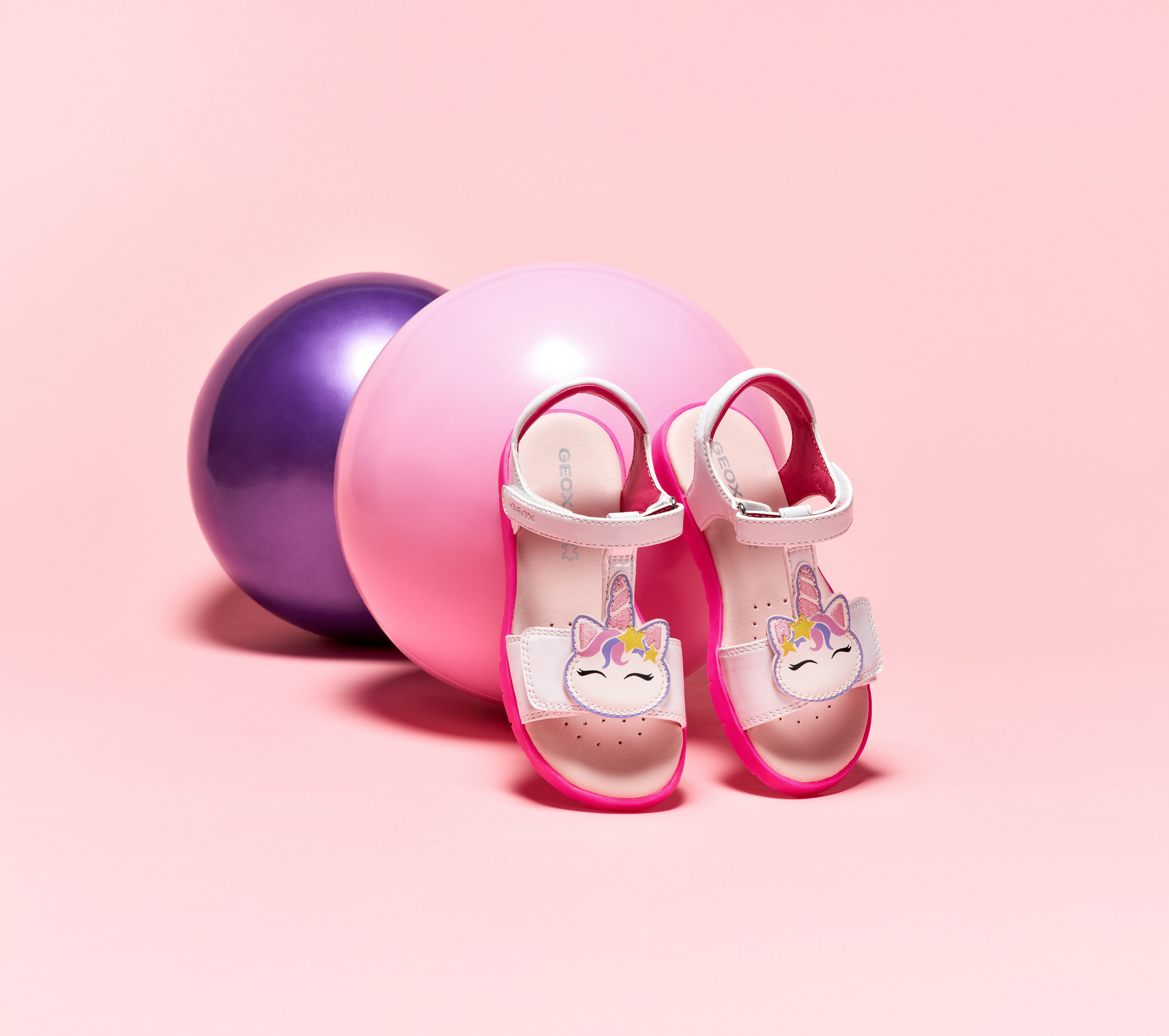 Geox J SANDAL JOYFOOT GIR Sandale Sommerschuh, Klettschuh, Größenschablone zum Download