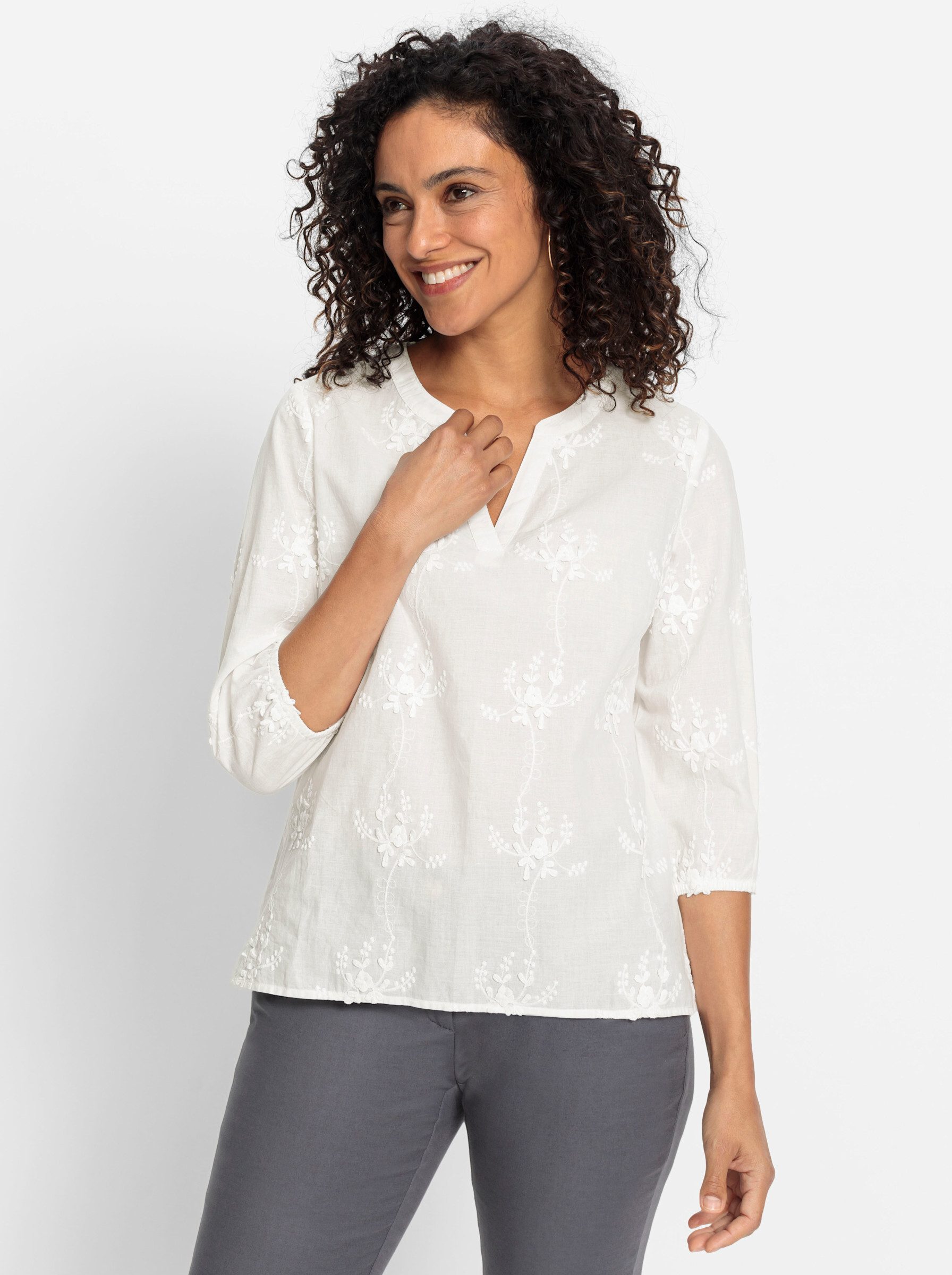 Klassische Bluse Baumwollbluse