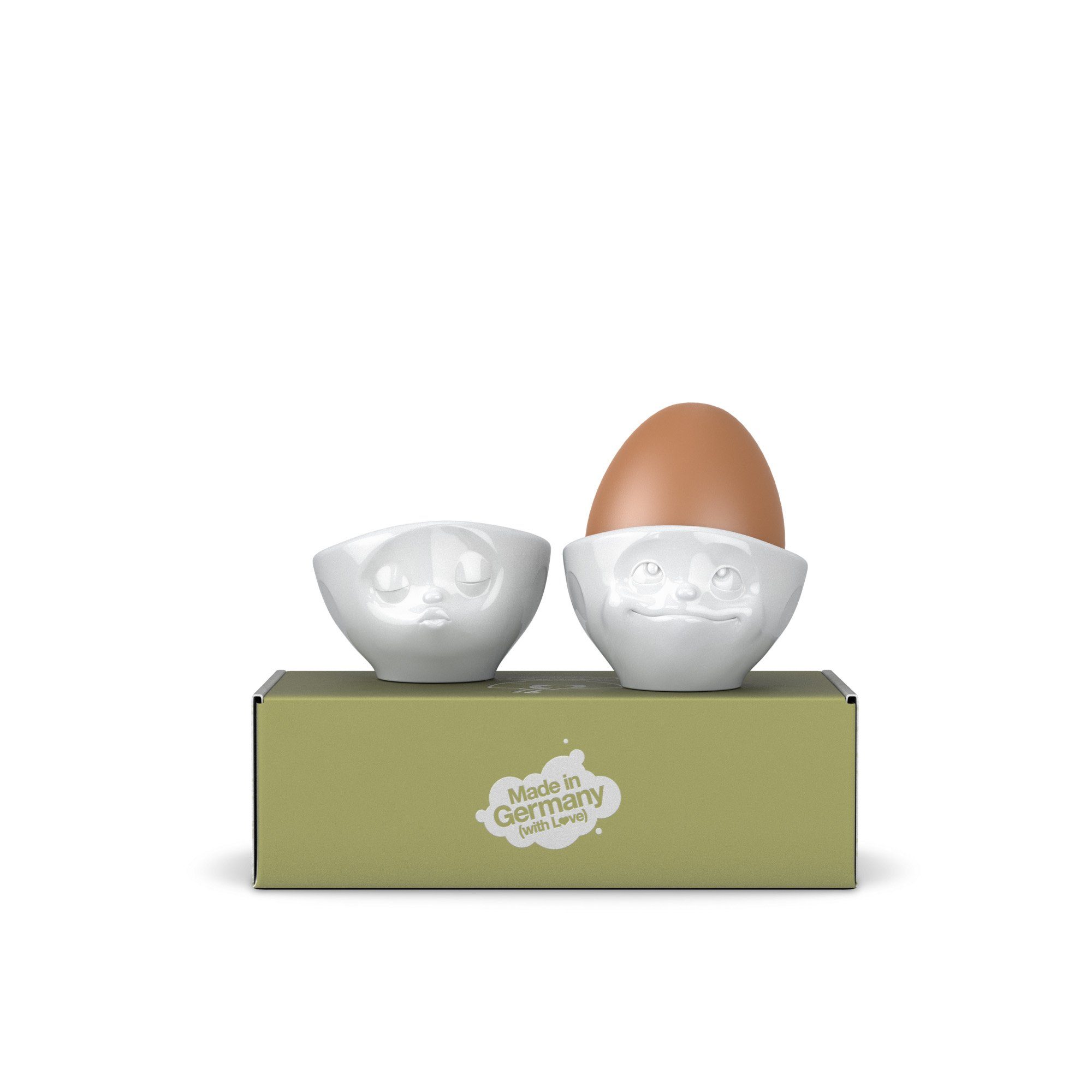 Eierbecher-Set - FIFTYEIGHT 1 Eierbecher Eierbecher 1 Nr. - - Küssend/Verträumt Weiß Stück PRODUCTS