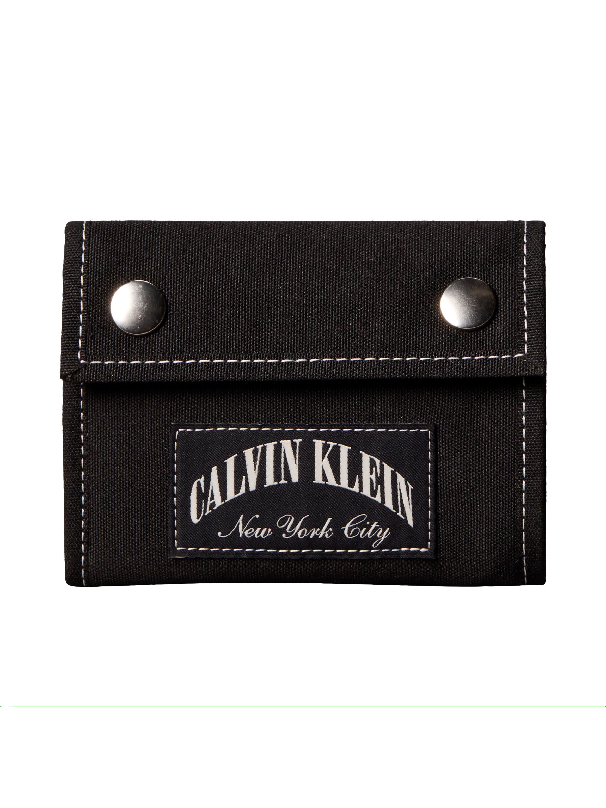 Calvin Klein Geldbörse GRAPHIC TRIFOLD WALLET, Unisex Geldbeutel, Portemonnaie mit Logoaufnäher