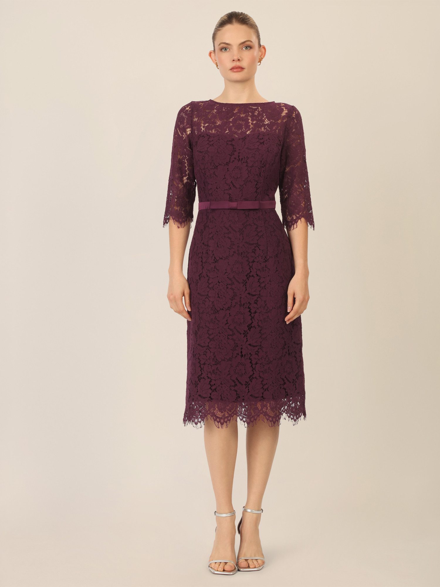 Apart Abendkleid mit Schleifen-Gürtel günstig online kaufen