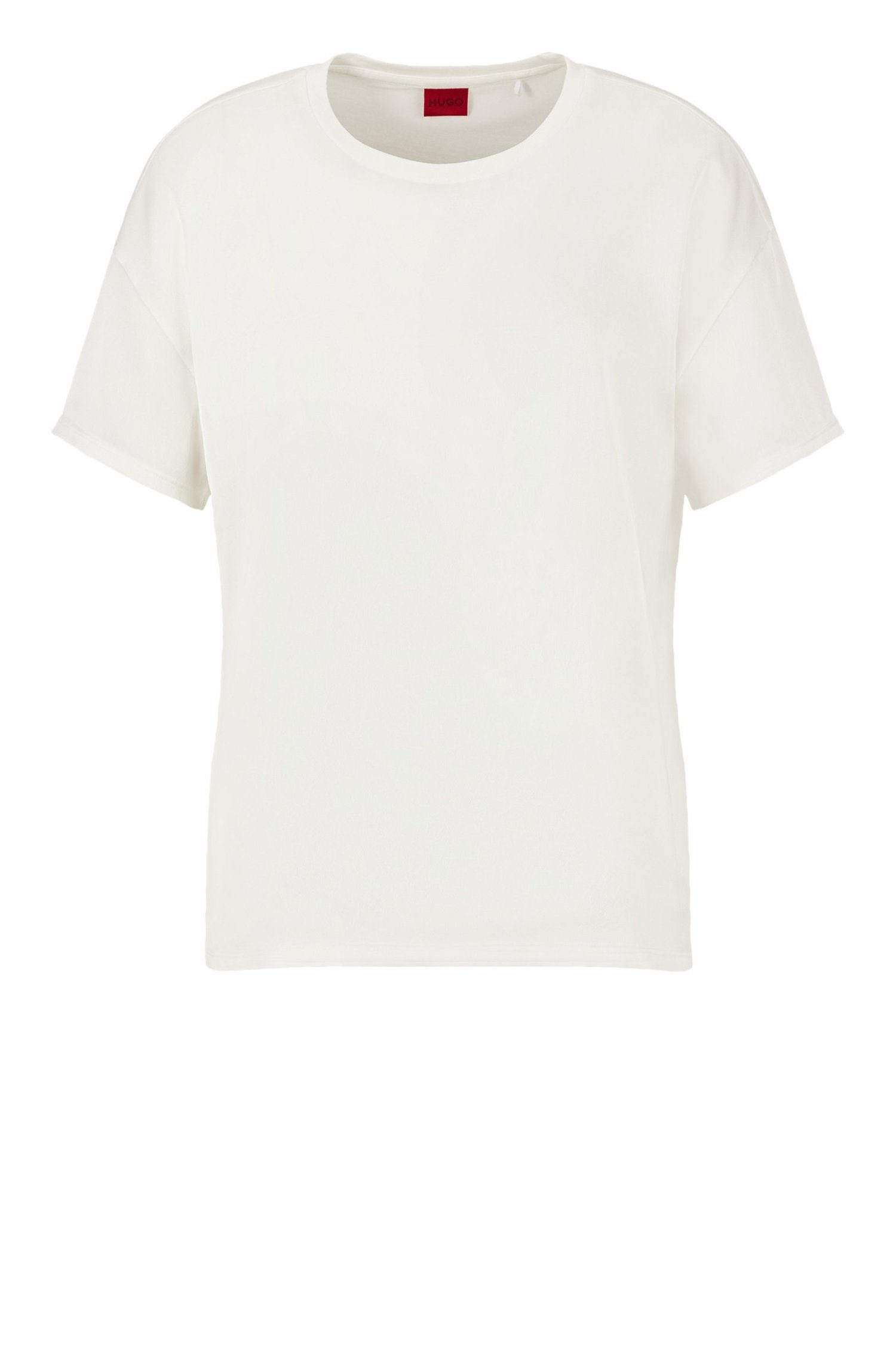 HUGO Crew (1-tlg) natur T-Shirt Smart