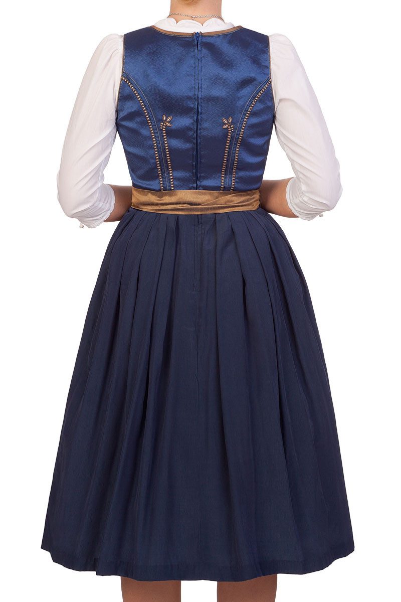 Spieth & Wensky Dirndl Midi Dirndl 2tlg. - WANDA - blau