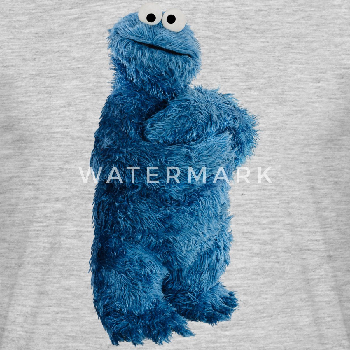 Spreadshirt T-Shirt Sesamstraße Krümelmonster Pose Männer T-Shirt (1-tlg)