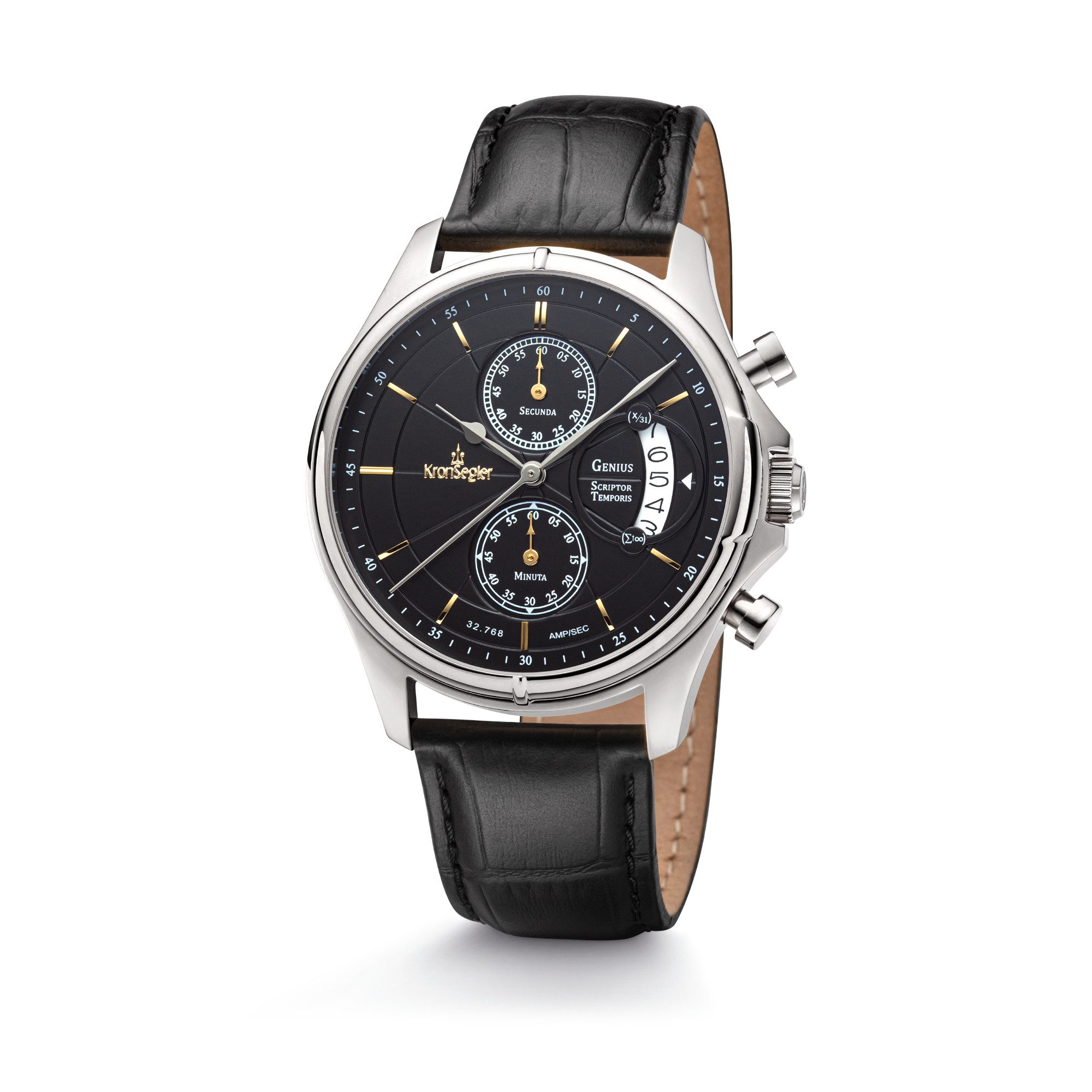 Chronograph Genius - Scriptor Temporis Herrenuhr mit Lederband