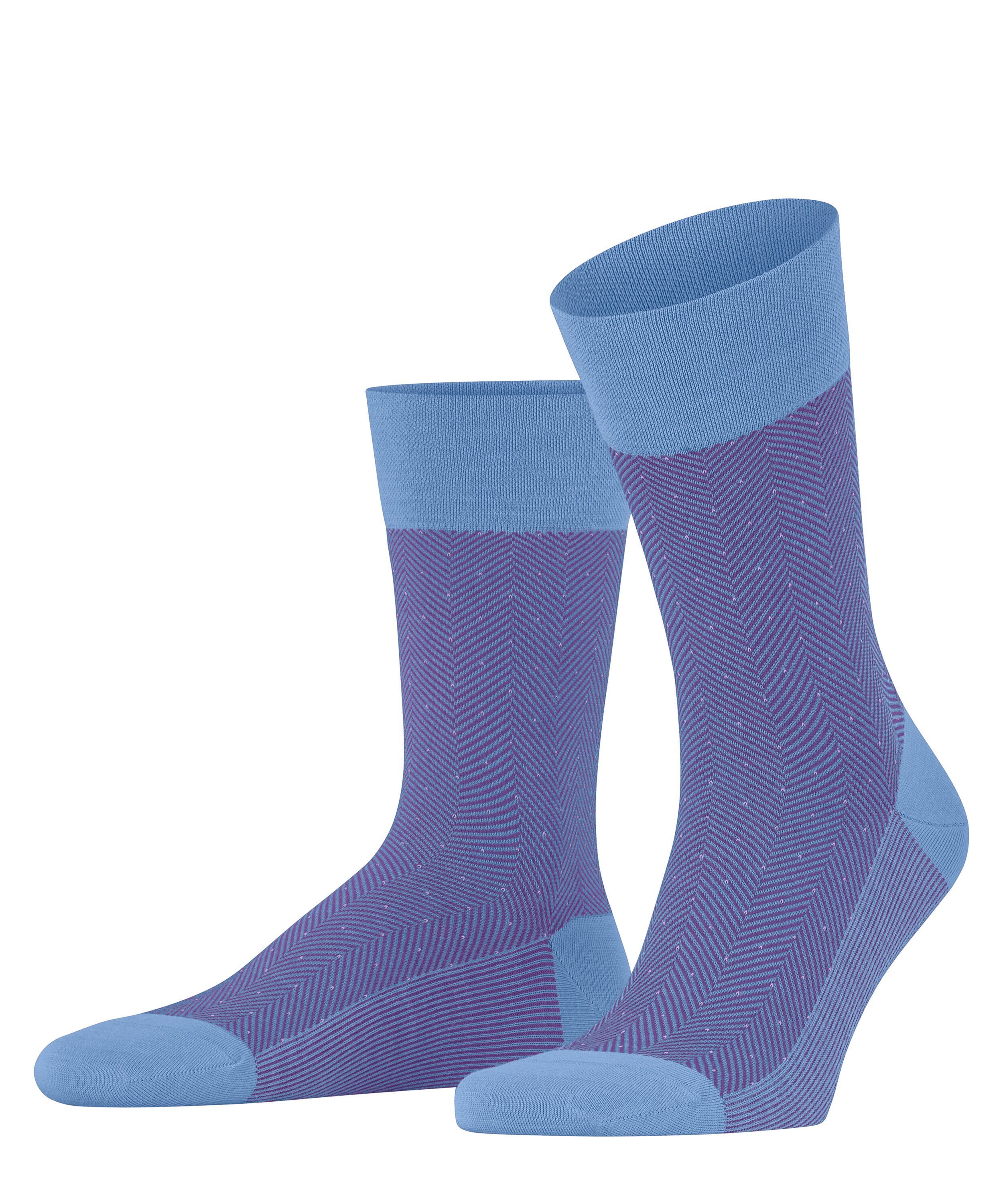 FALKE Socken Sensitive Herringbone (1-Paar) arcticblue (6367)