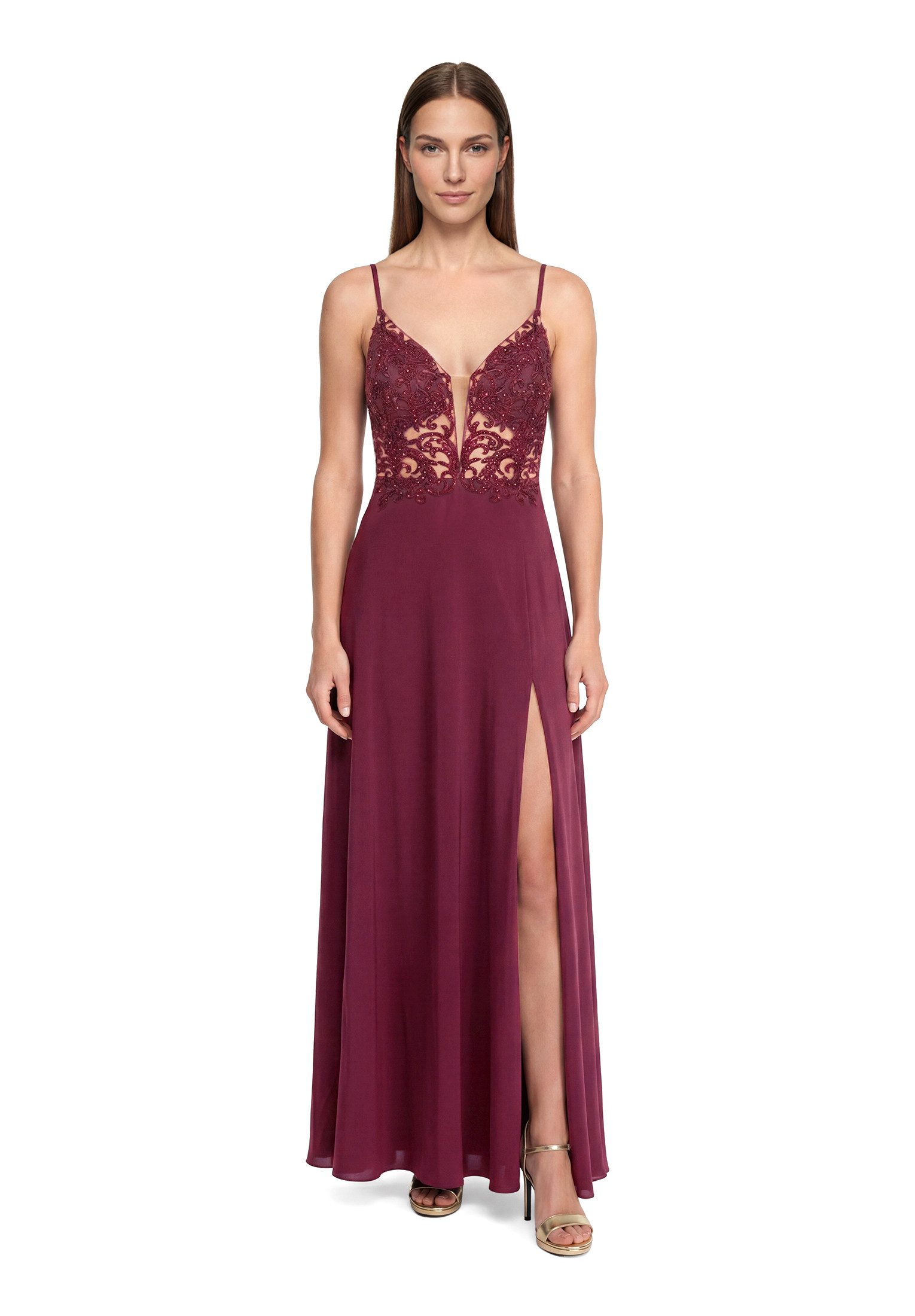 Abendkleid Damen mit Stickerei