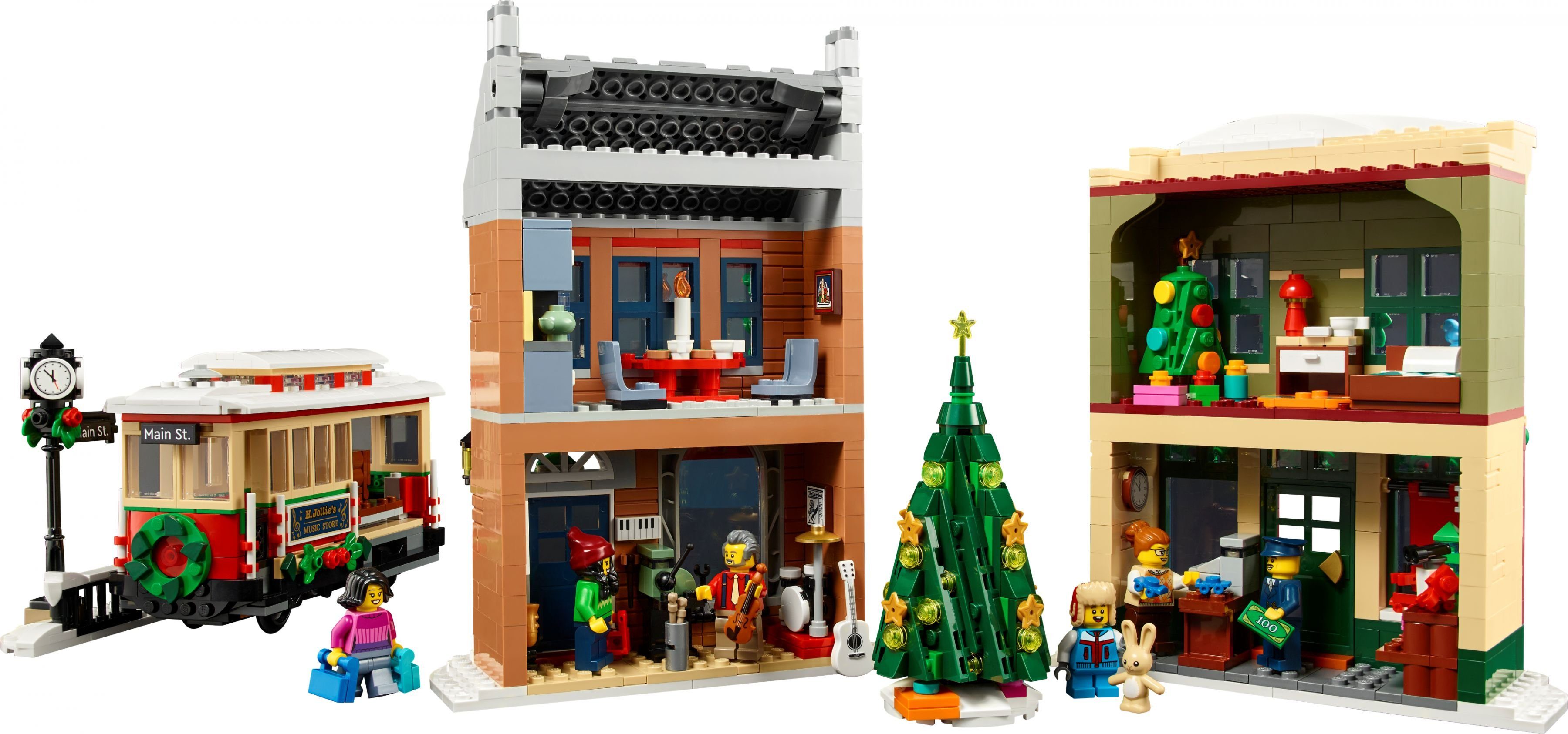 LEGO® Icons: Weihnachtlich geschmückte Hauptstraße (10308) Spielbausteine, (1514 St)