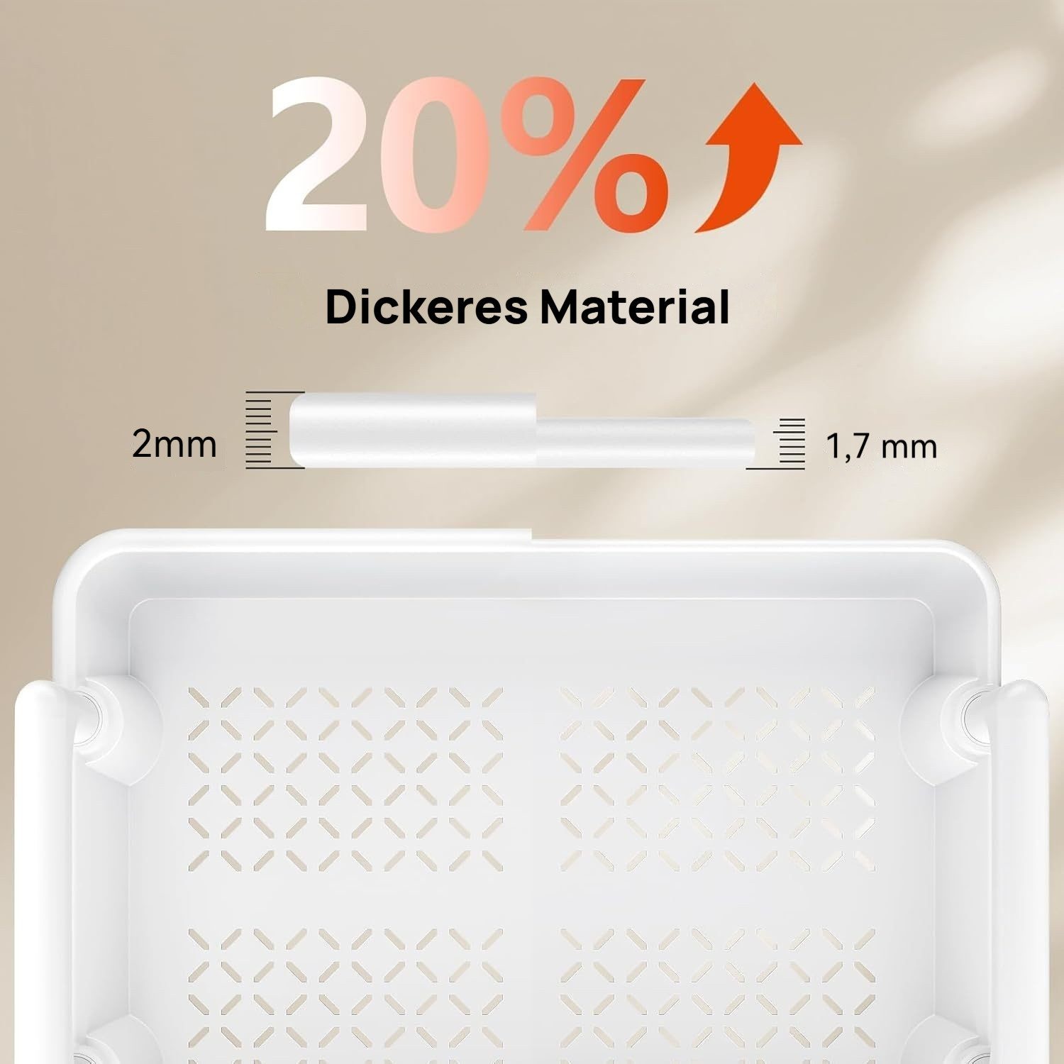 PIPISHELL Servierwagen - 3-stöckiger Rollwagen,Küchenwagen, mit 360° Drehro günstig online kaufen