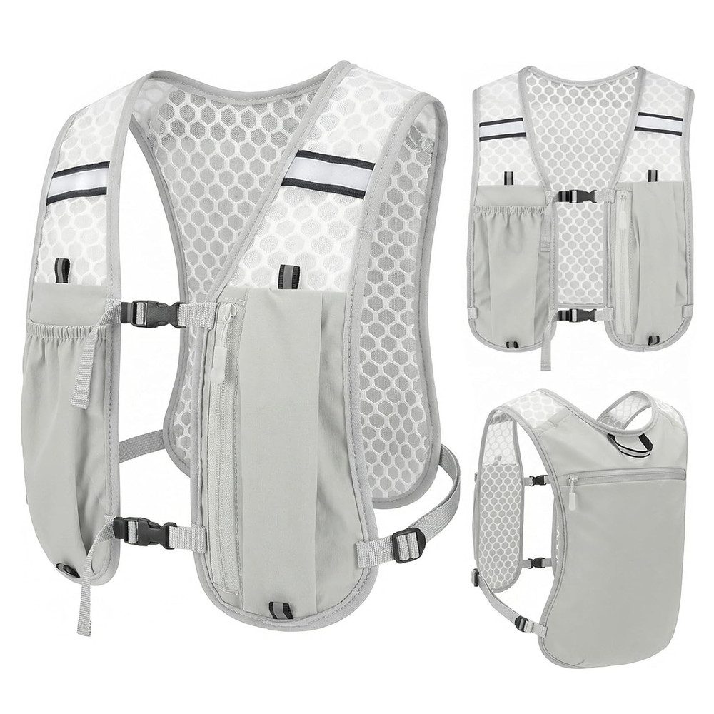AFKSMILE Trinkrucksack Laufweste Damen & Herren, Atmungsaktiver Laufrucksack Trinkrucksack, Ultraleichter Laufrucksackfür Marathon, Radfahren, Wandern und Joggen