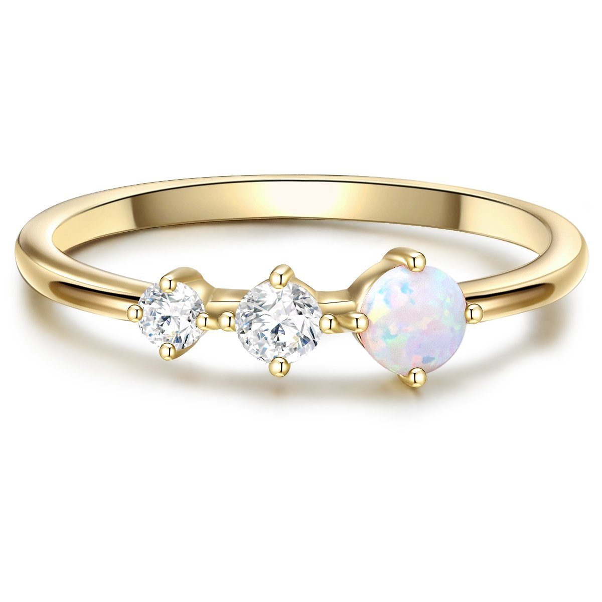 Glanzstücke München Silberring gelbgold, aus Sterling Silber günstig online kaufen
