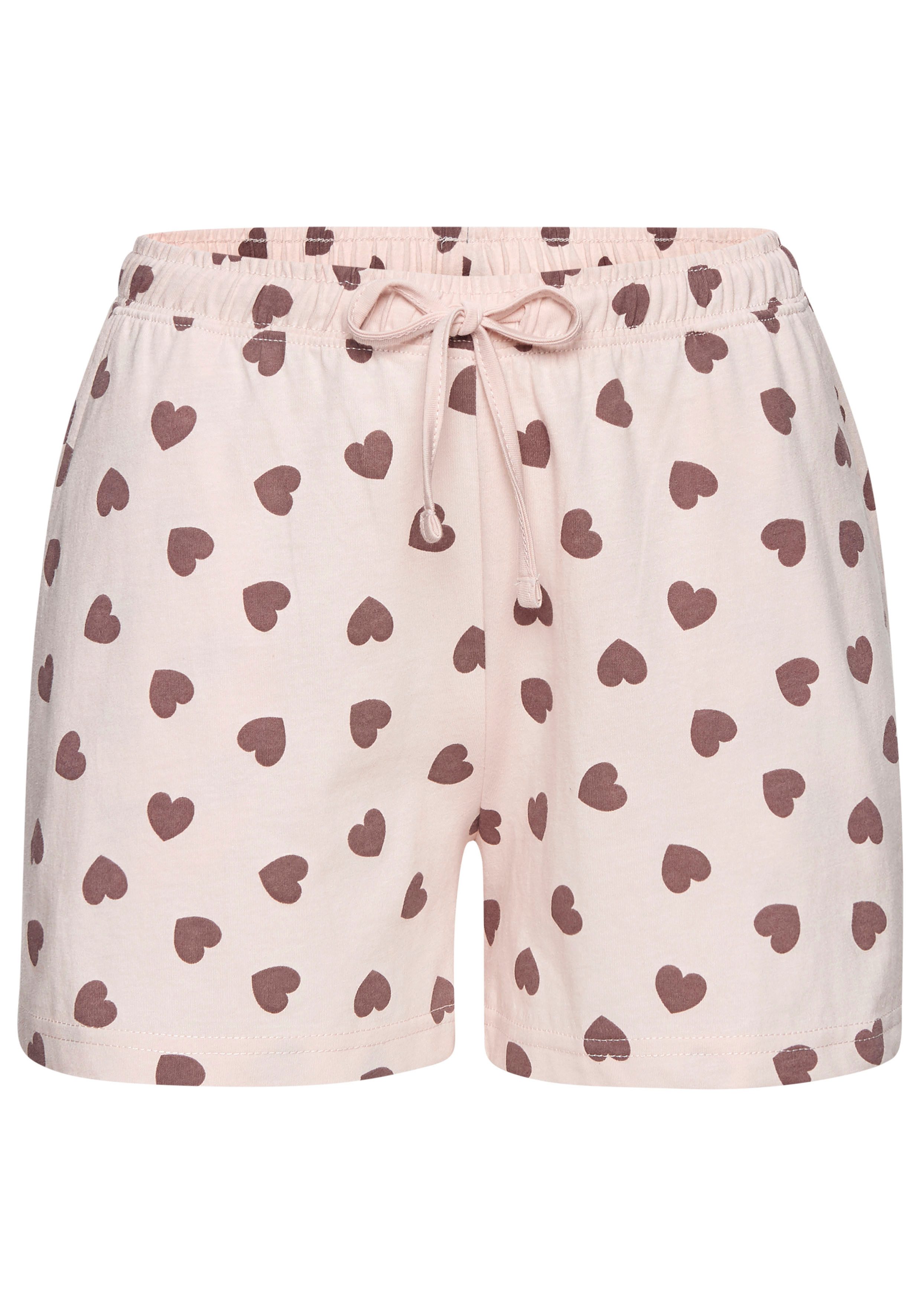 Vivance Dreams by Lascana Pyjama (Packung, 4 tlg., 2 Stück) mit süßem Herzmuster – Bild 5 von 5