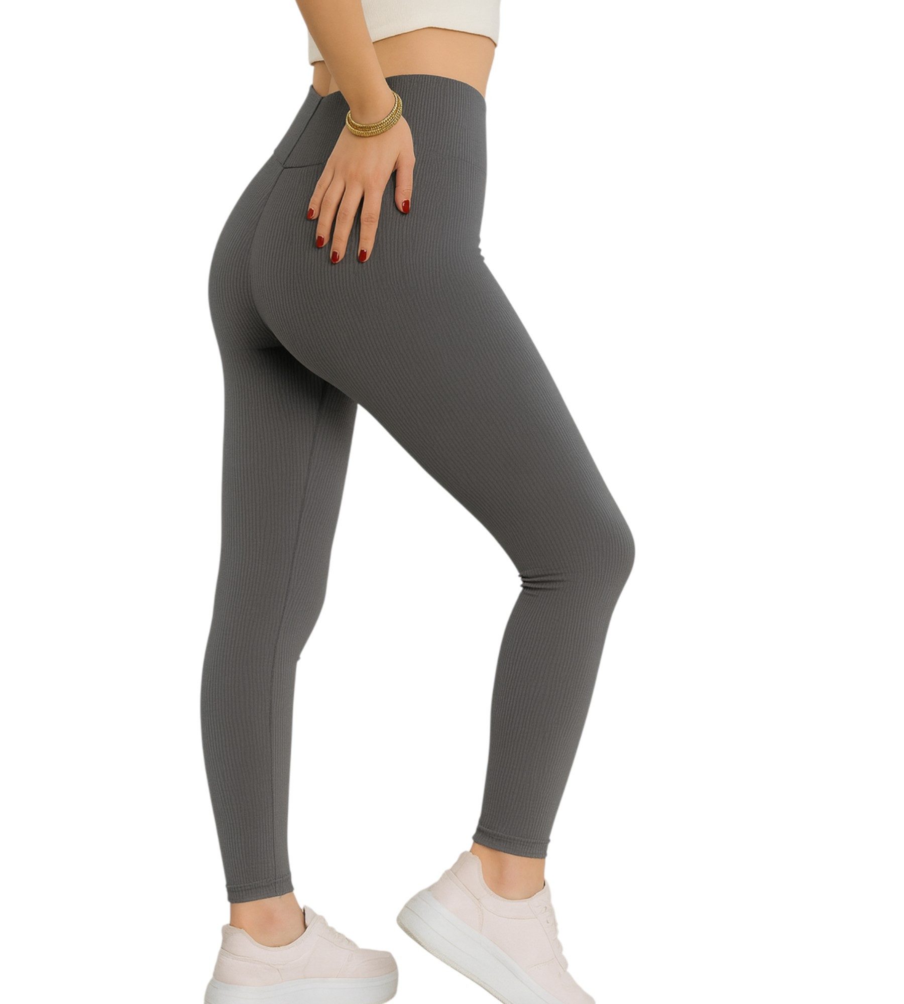 fashionshowcase Leggings Damen Sport-Tights mit Shaping-Effekt und engem ho günstig online kaufen