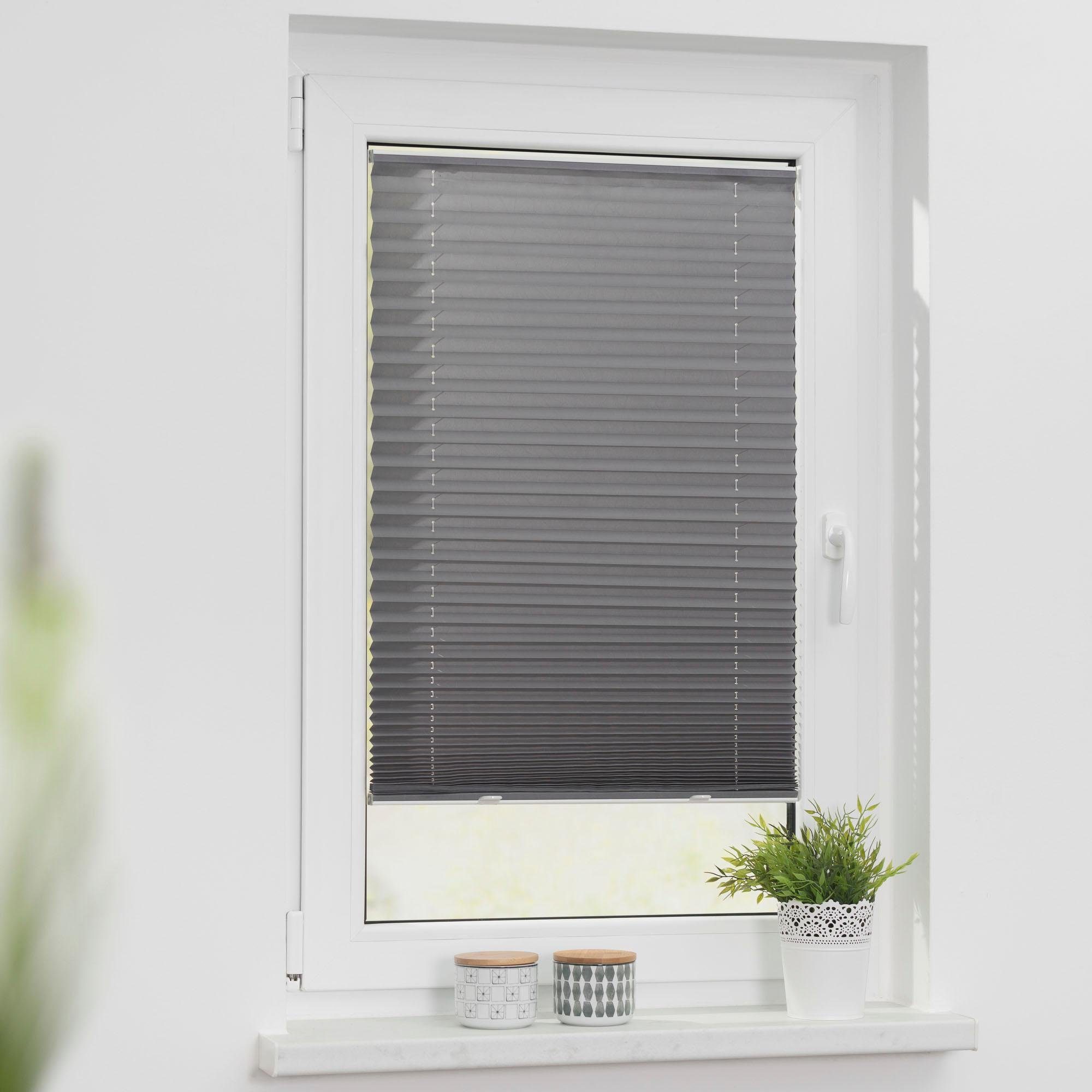 LICHTBLICK ORIGINAL Plissee Haftfix, Lichtschutz, ohne Bohren, verspannt, H günstig online kaufen