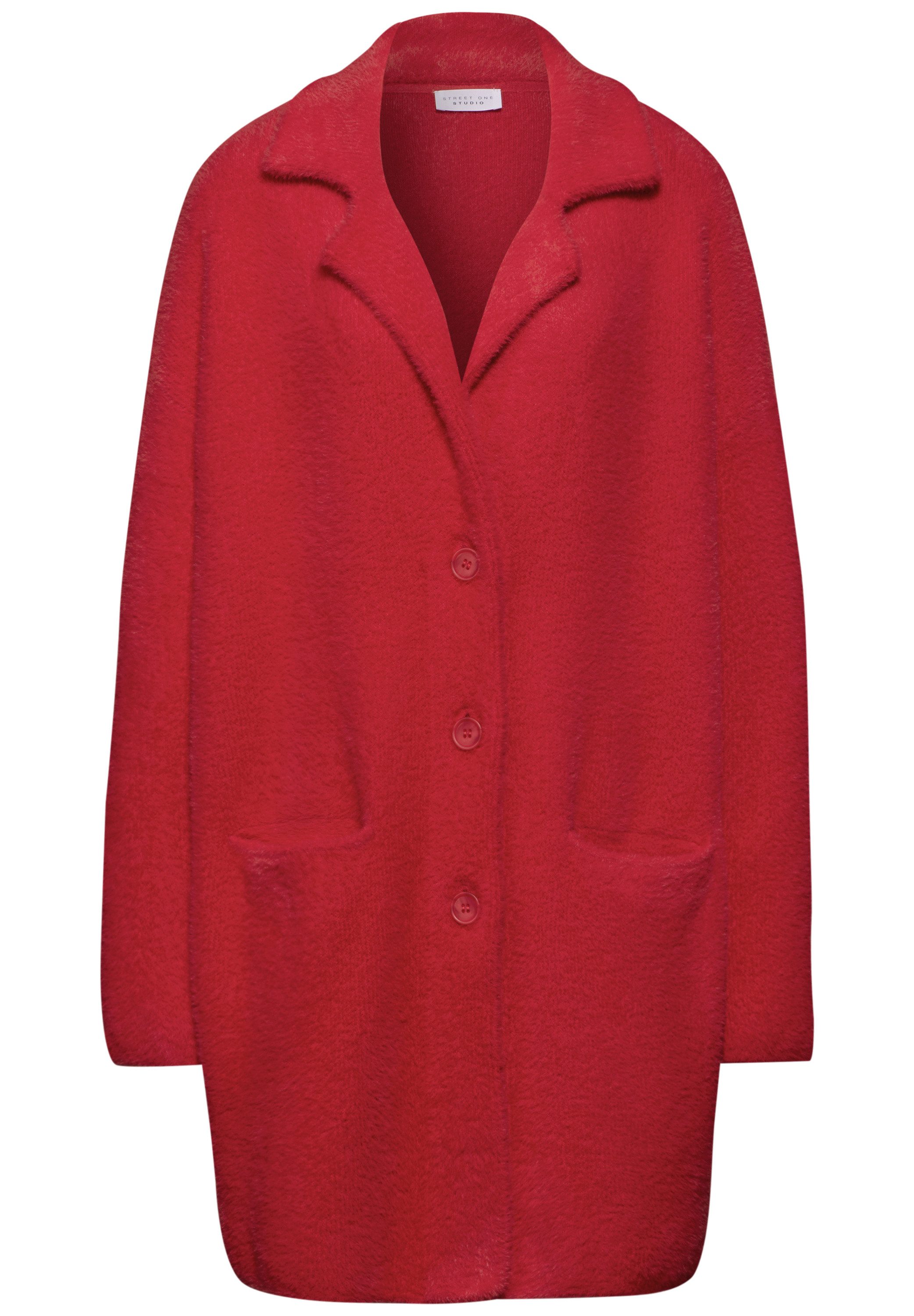 STREET ONE STUDIO Longstrickjacke mit Federgarn