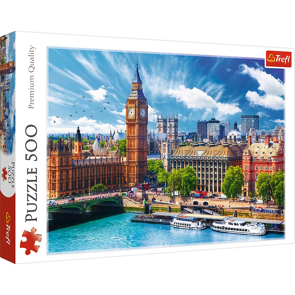 Trefl Puzzle Legespiel Städtepuzzle Fotopuzzle, 500 Puzzleteile, 500 Teile, kalandriertes Papier, Bildmaß 58 x 34 cm