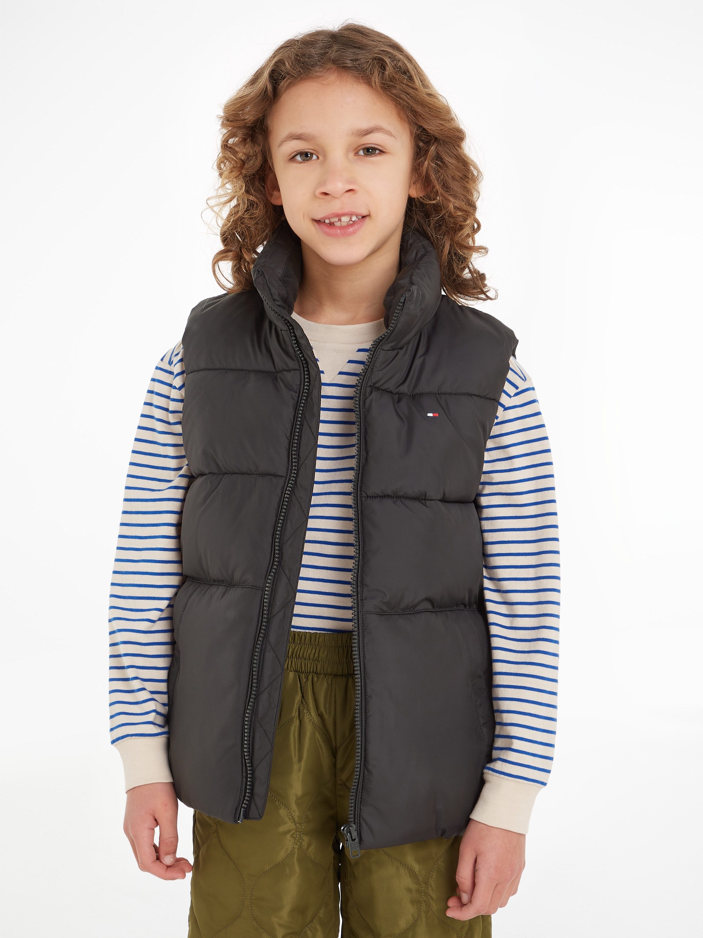 Tommy Hilfiger Steppweste ESSENTIAL PADDED VEST Kinder bis 16 Jahre mit Logostickerei