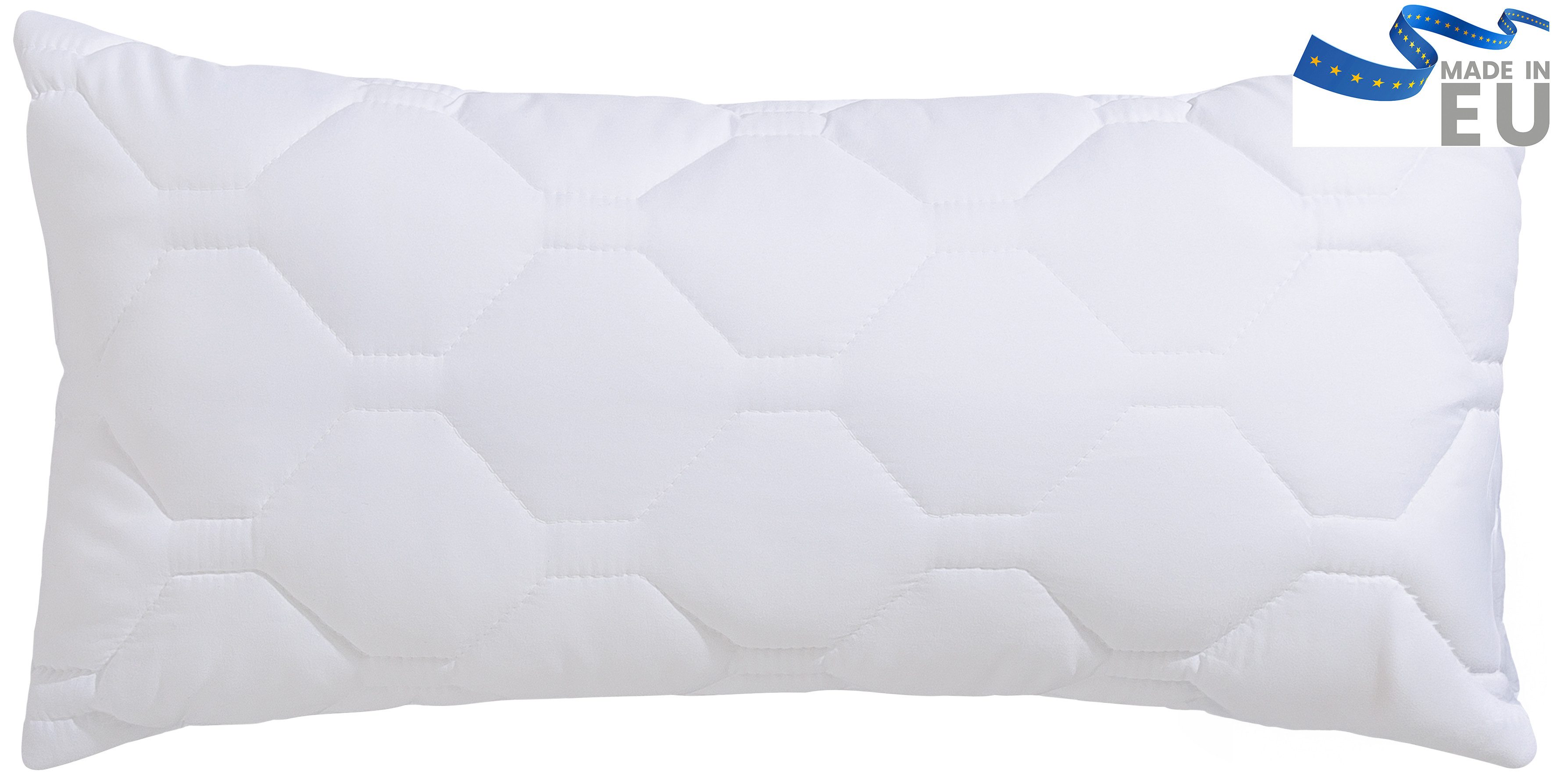 OTTO home Microfaserkissen Rike Kopfkissen 40x80 cm, 80x80 cm, Füllung: Polyester, Bezug: Polyester, Seitenschläfer, Rückenschläfer, Kissen mit sehr guter Atmungsaktivität und kochfest bis 95°C