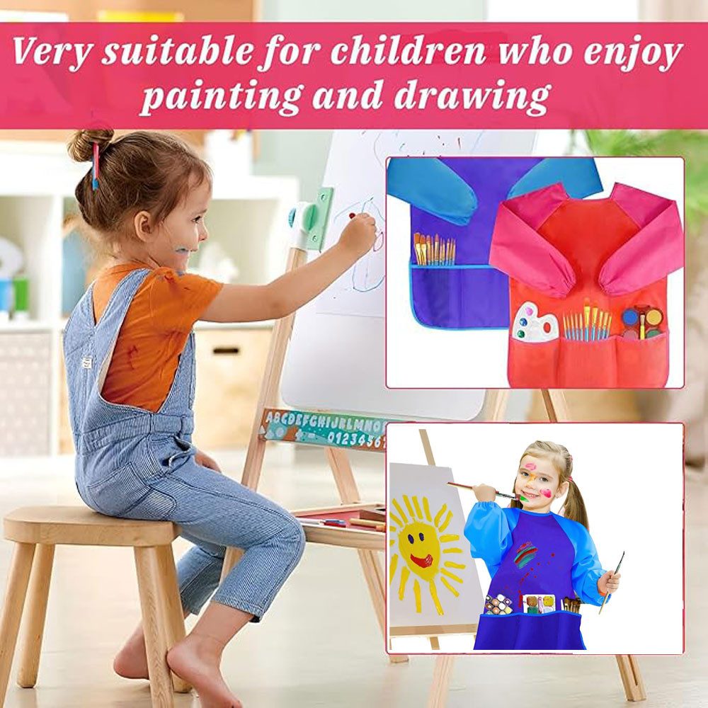 RWEUOQ Malschürze Malkittel Kinder 3 Stück günstig online kaufen