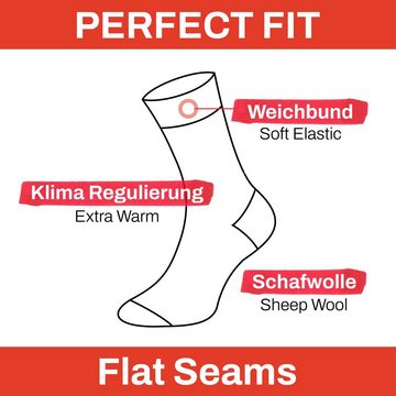 Chili Lifestyle Strümpfe Socken Wool Classic Winter Schaf Wolle Damen Herren Warm 4 Paar