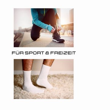 SO.I Tennissocken Sport Socken Für Damen & Herren Lange Freizeit-Socken aus Baumwolle (ohne drückende Naht, 5-15er Pack) Atmungsaktive Funktion