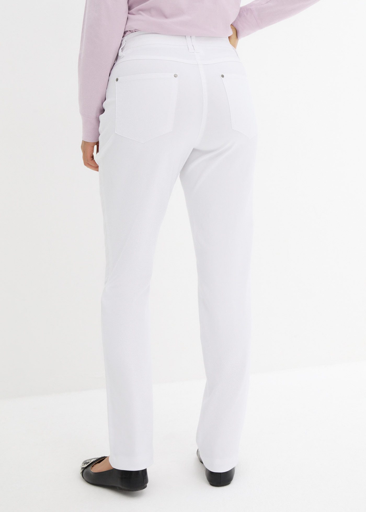 bonprix Stretch-Hose aus Polyester, Viskose und Elasthan, mit Bequembund, Regular Fit
