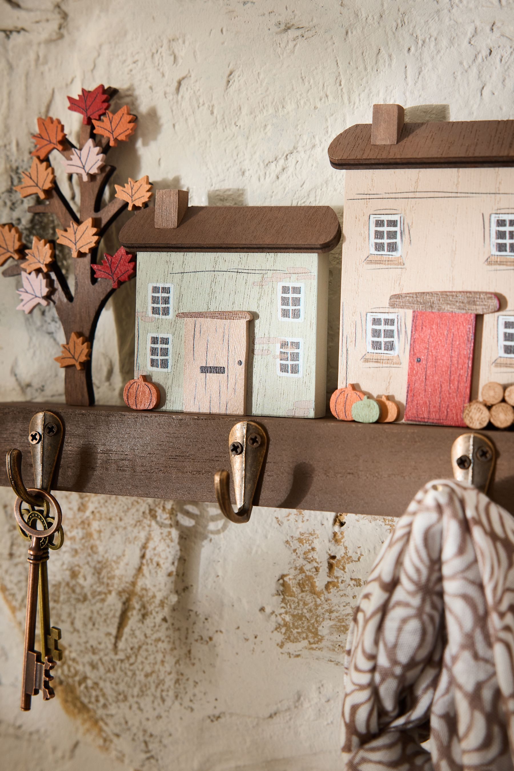 Next Dekohaken Schlüsselbrett, herbstliches Haus, (1-St)