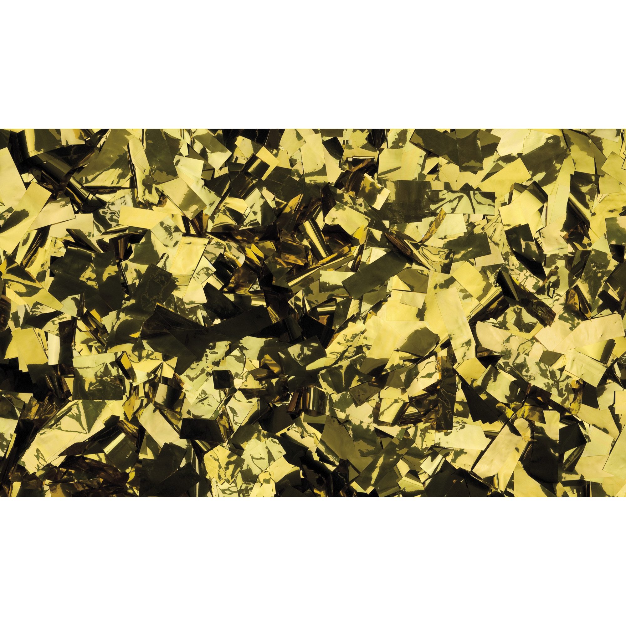 Showgear Discolicht Showgear Metallic Confetti - Rectangle Gold, 55 x 17 mm, 1 kg, feuerh.