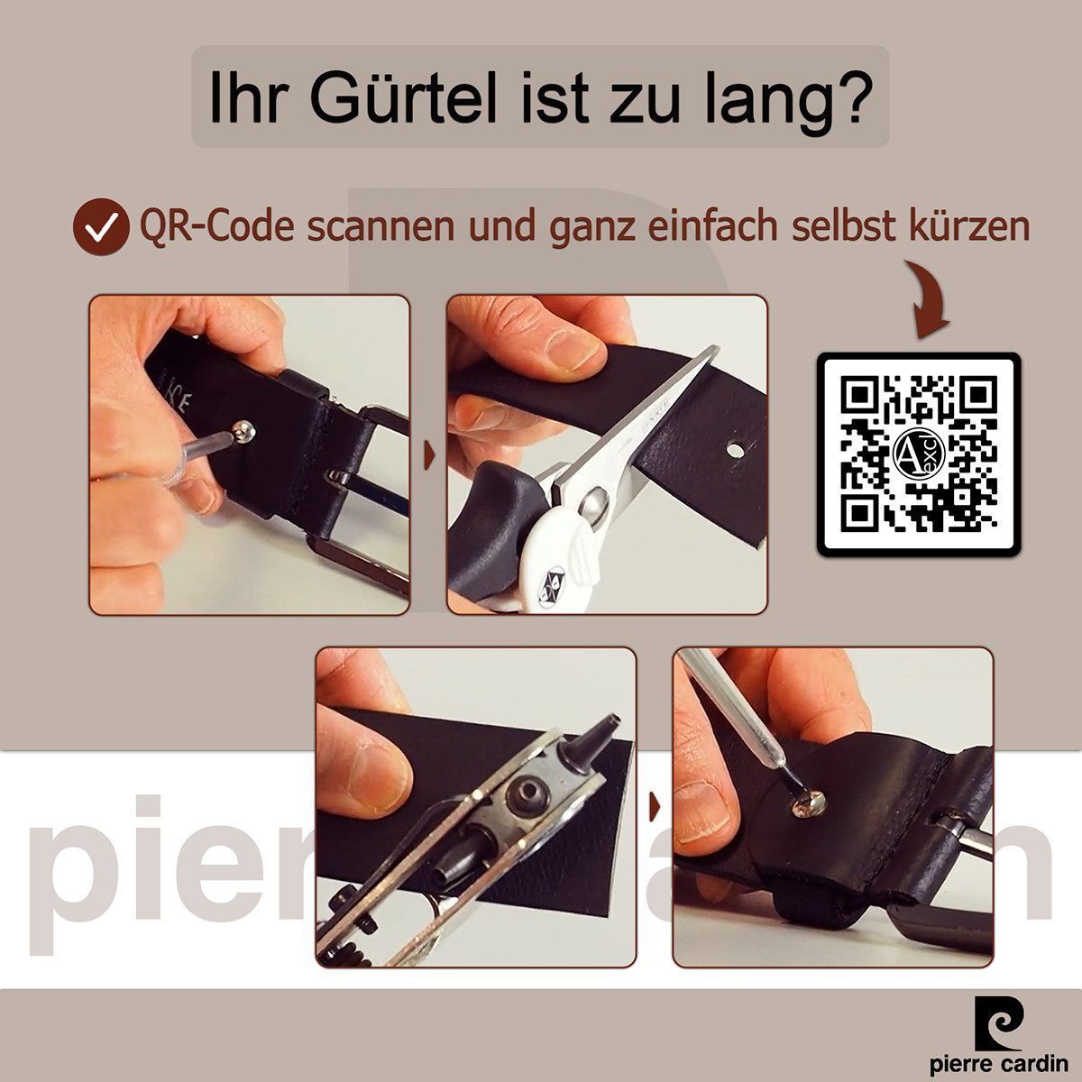 Pierre Cardin Ledergürtel