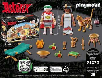 Playmobil® Konstruktions-Spielset Cäsar und Kleopatra (71270), Asterix, (28 St), Made in Europe
