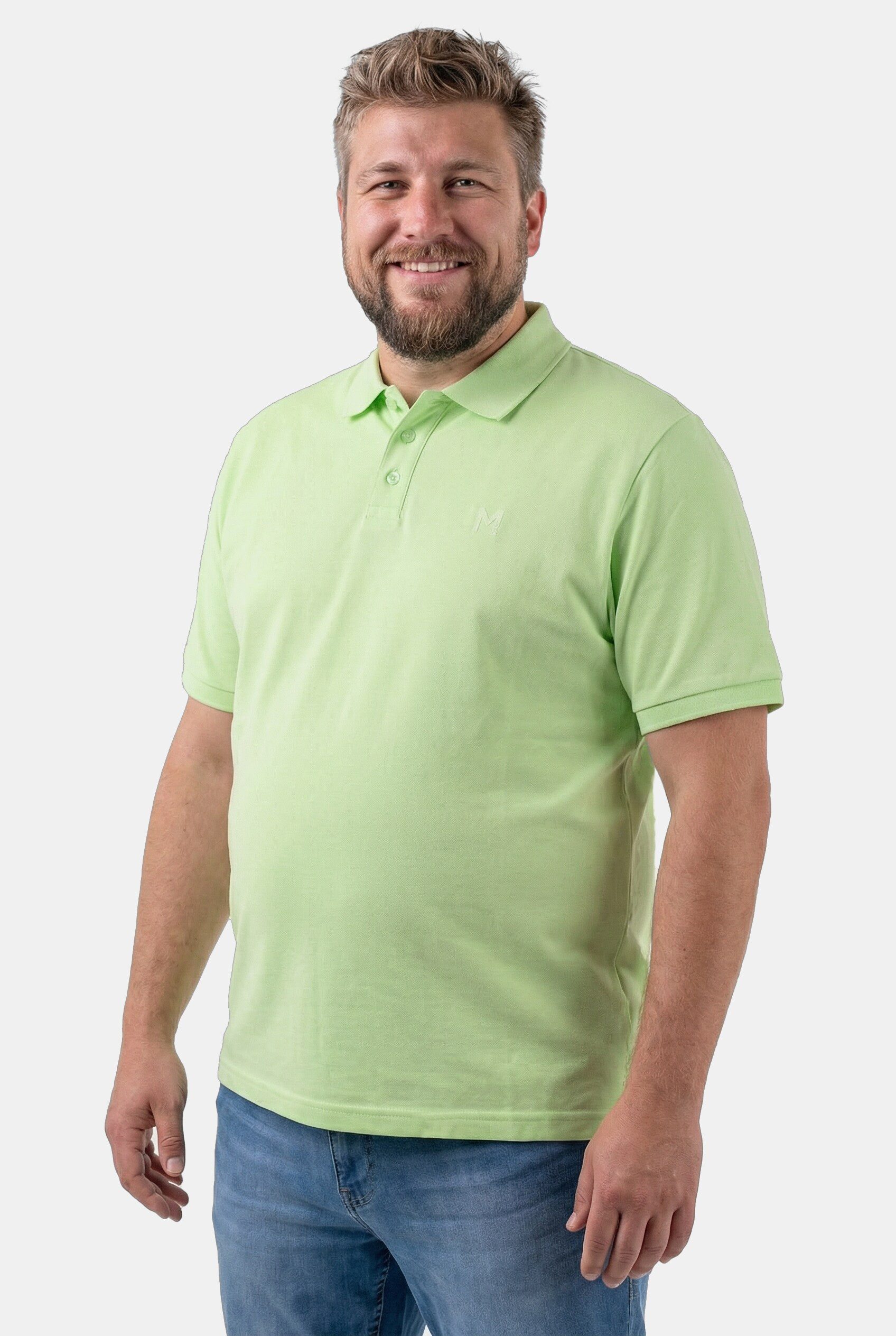 Men Plus Poloshirt Poloshirt Basic Piqué Halbarm