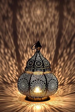 Marrakesch Orient & Mediterran Interior Windlicht Orientalische Laterne Lamis orientalisches Windlicht Gartenlaterne, Handarbeit