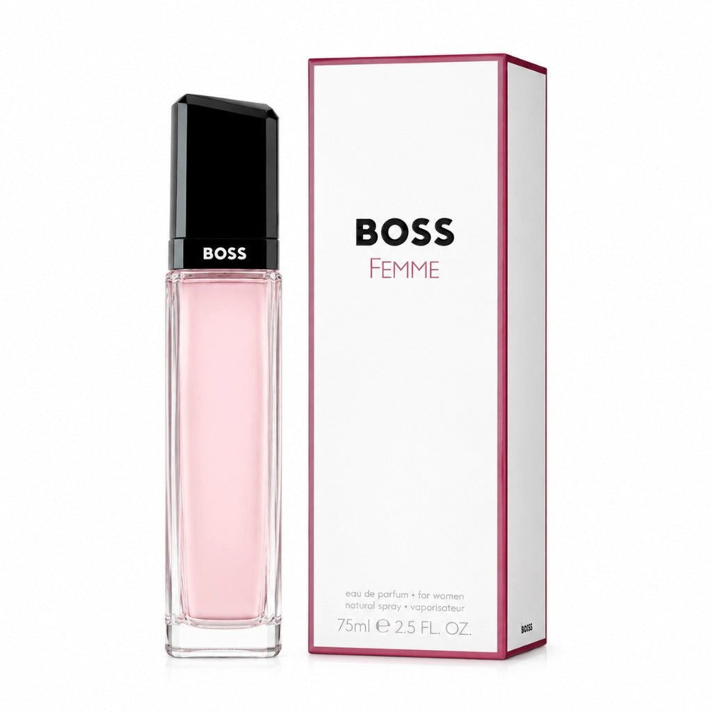 BOSS Duft-Set BOSS Femme EDP – Blumig Fruchtig + Parfümzerstäuber (leer)