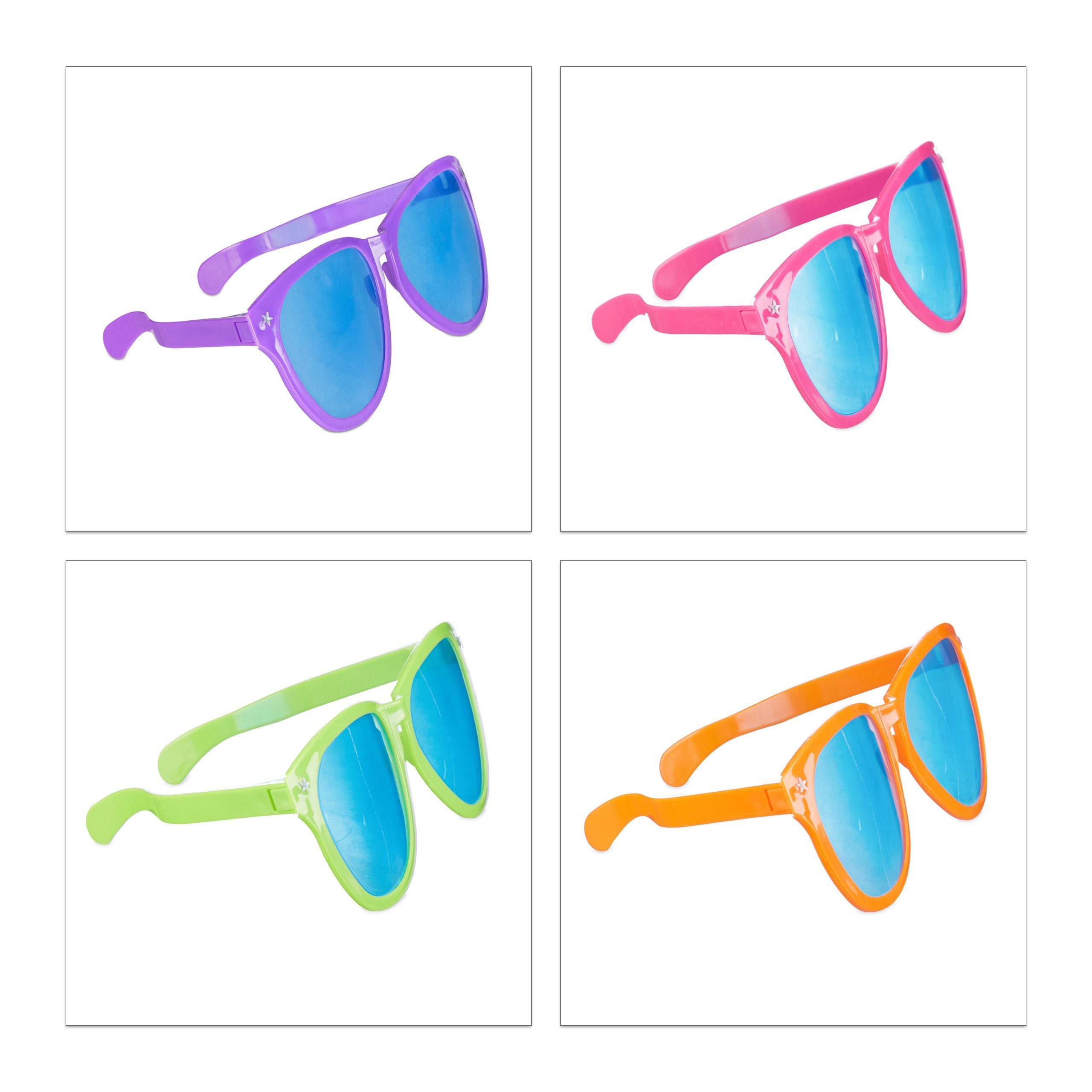 relaxdays Partyanzug Riesenbrille