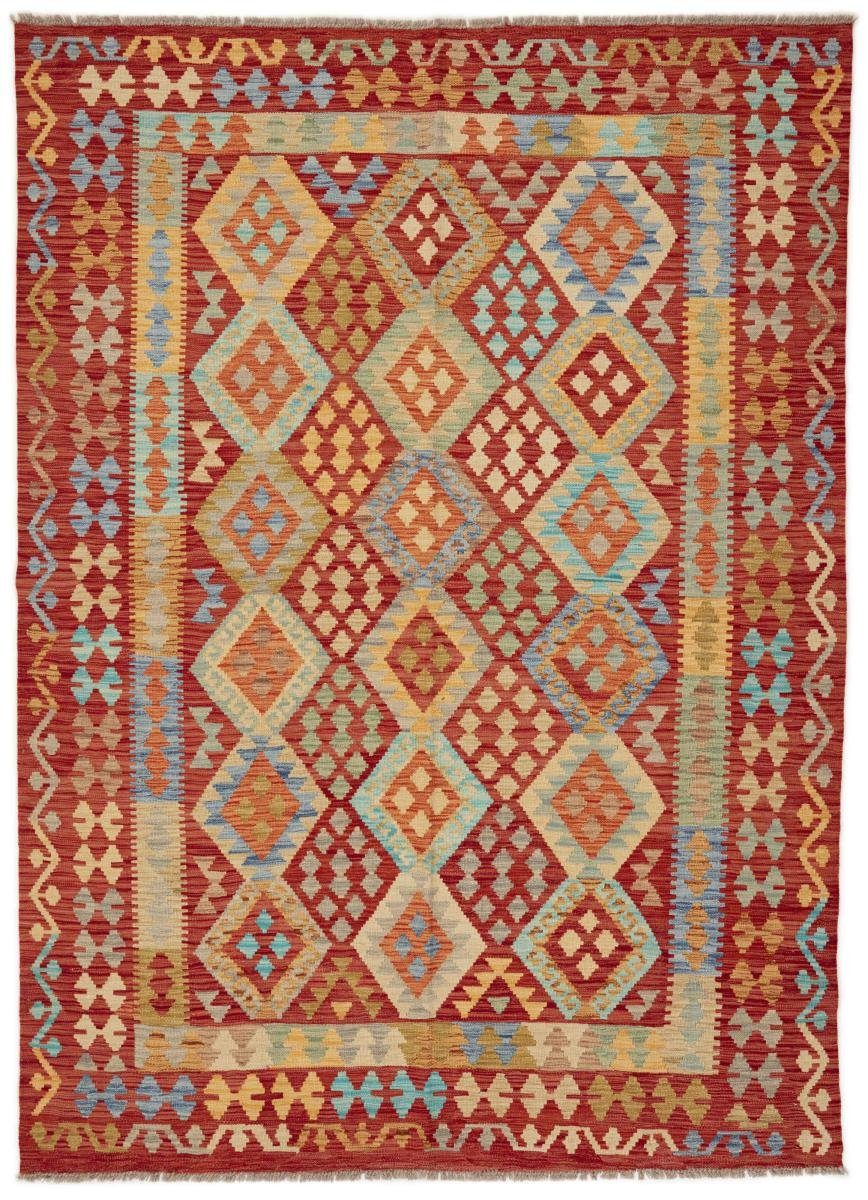 Orientteppich Kelim Afghan 182x269 Handgewebter Orientteppich, Nain Trading, rechteckig, Höhe: 3 mm