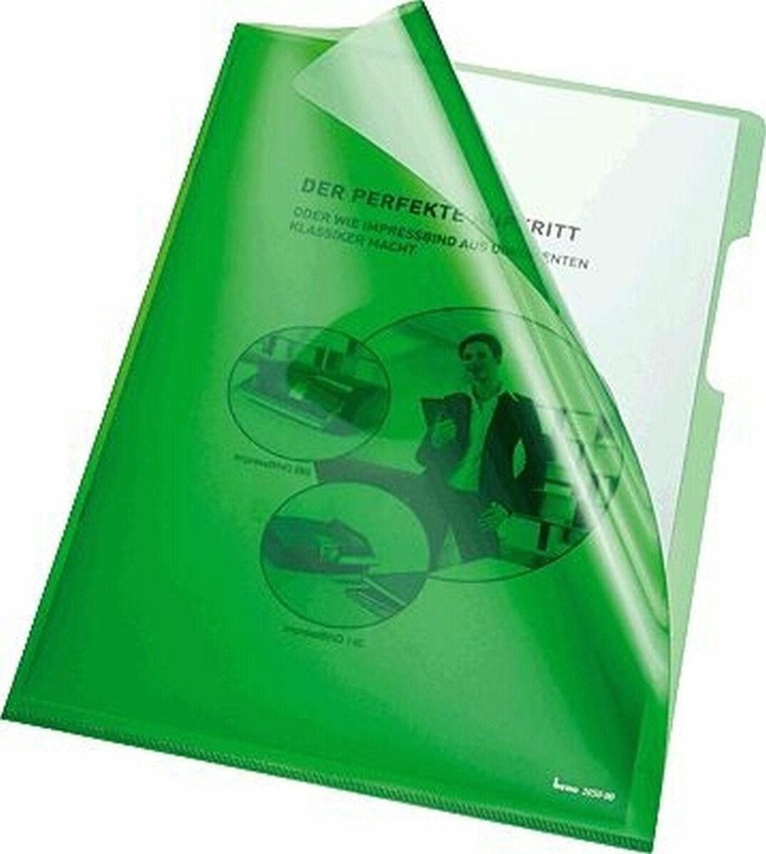 Prospekthülle Sichthüllen A4 PVC 150my grün VE=100 Stück