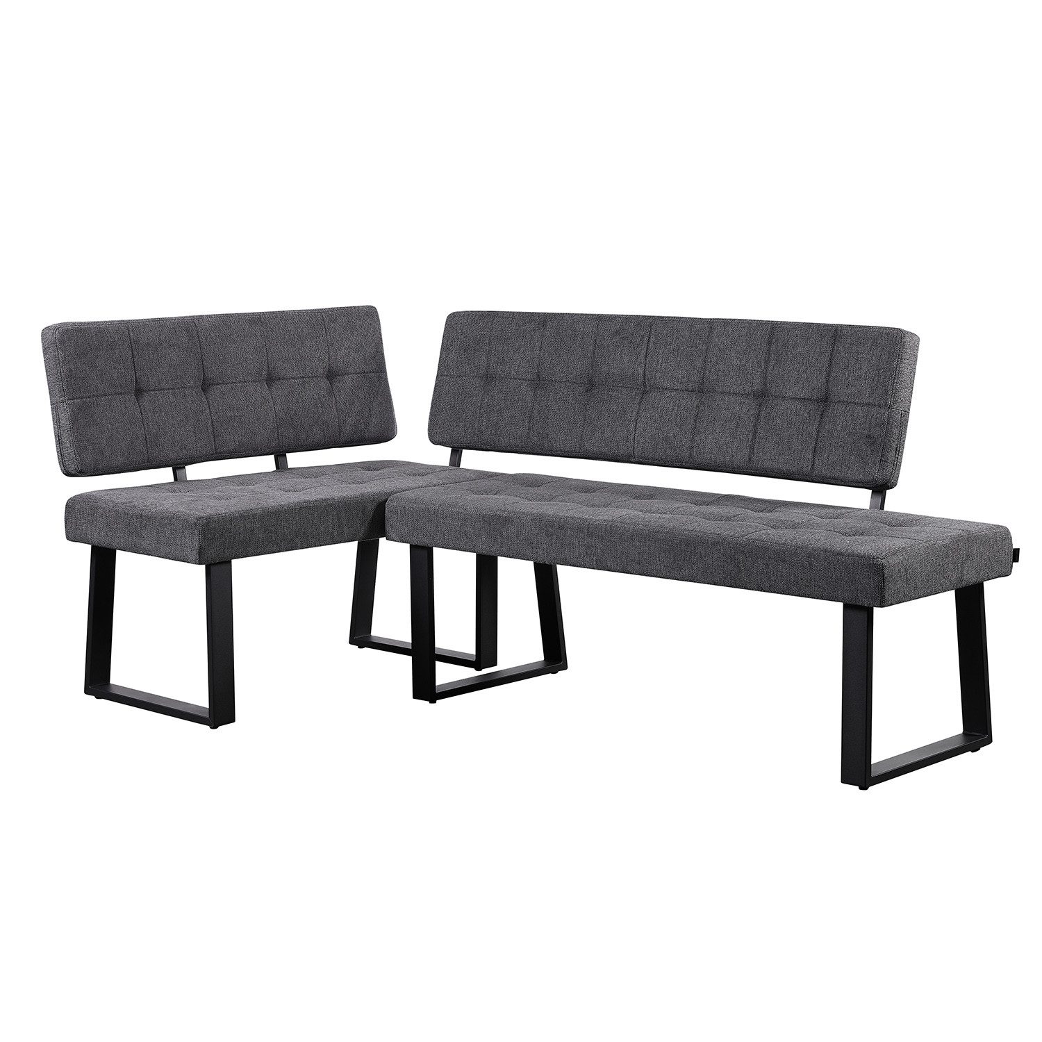 B&D home Eckbank AKA (2-St), beidseitig montierbar, gepolstert, mit Rückenlehne, verschiedene Maße