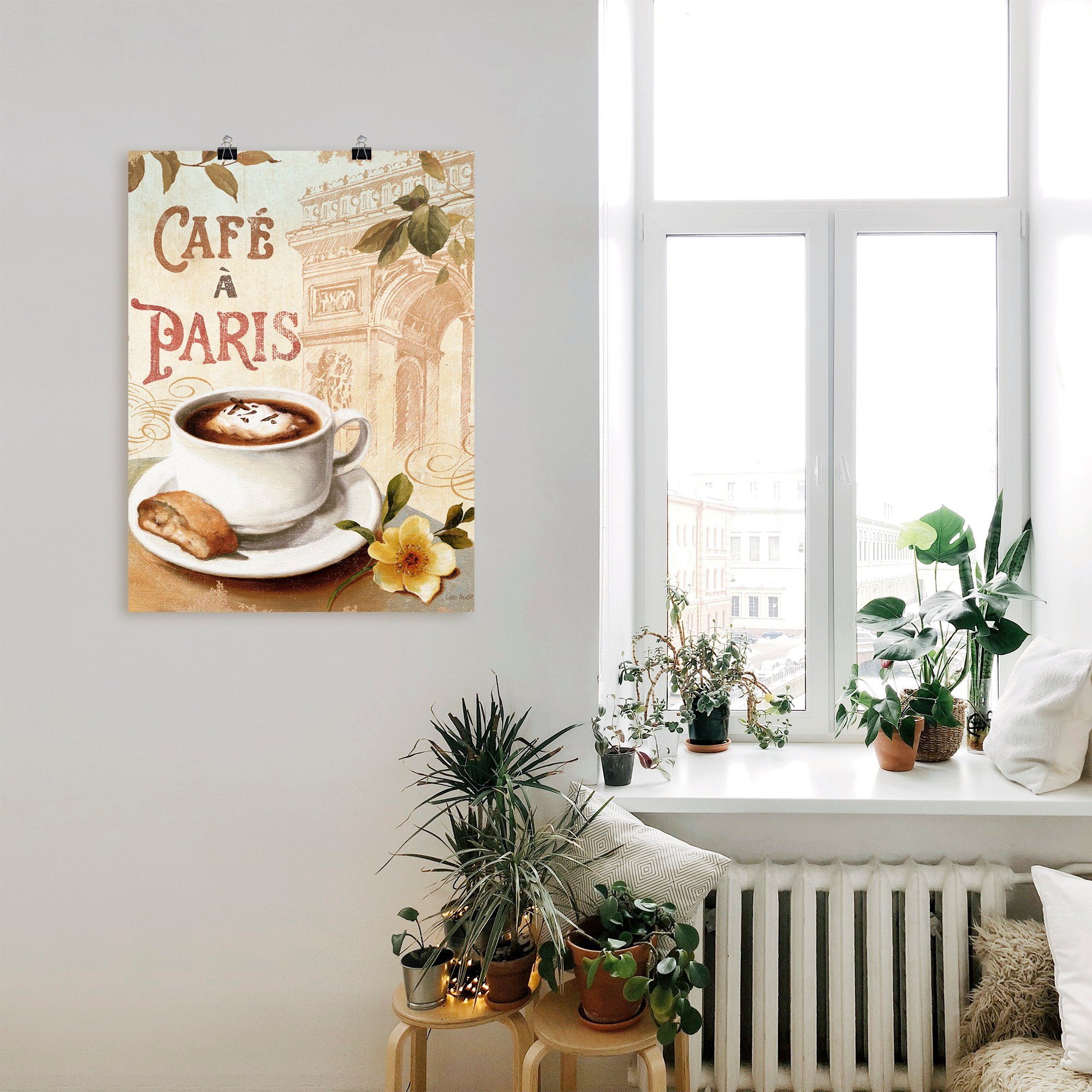 Artland Poster Kaffee in Europa I, Getränke (1 St), ohne Rahmen