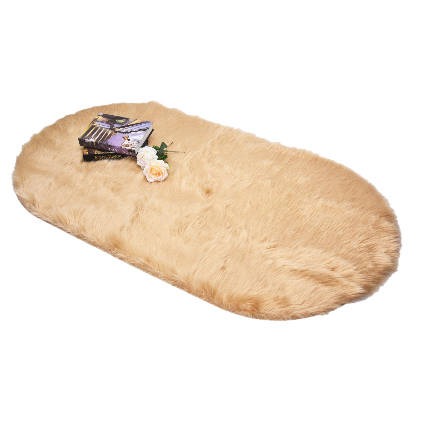 Rosnek Teppich Oval, zottelig, weich, rutschfeste günstig online kaufen