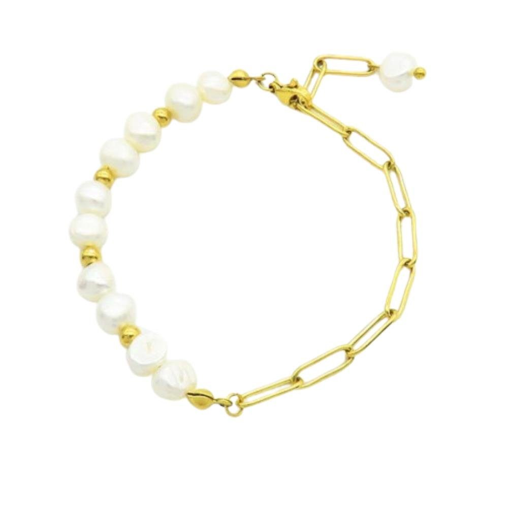 Armband, Perlen Armband aus Bracelet Edelstahl Damen 1-tlg), (1 BUNGSA Armband verschiedene Armschmuck Boho Farben