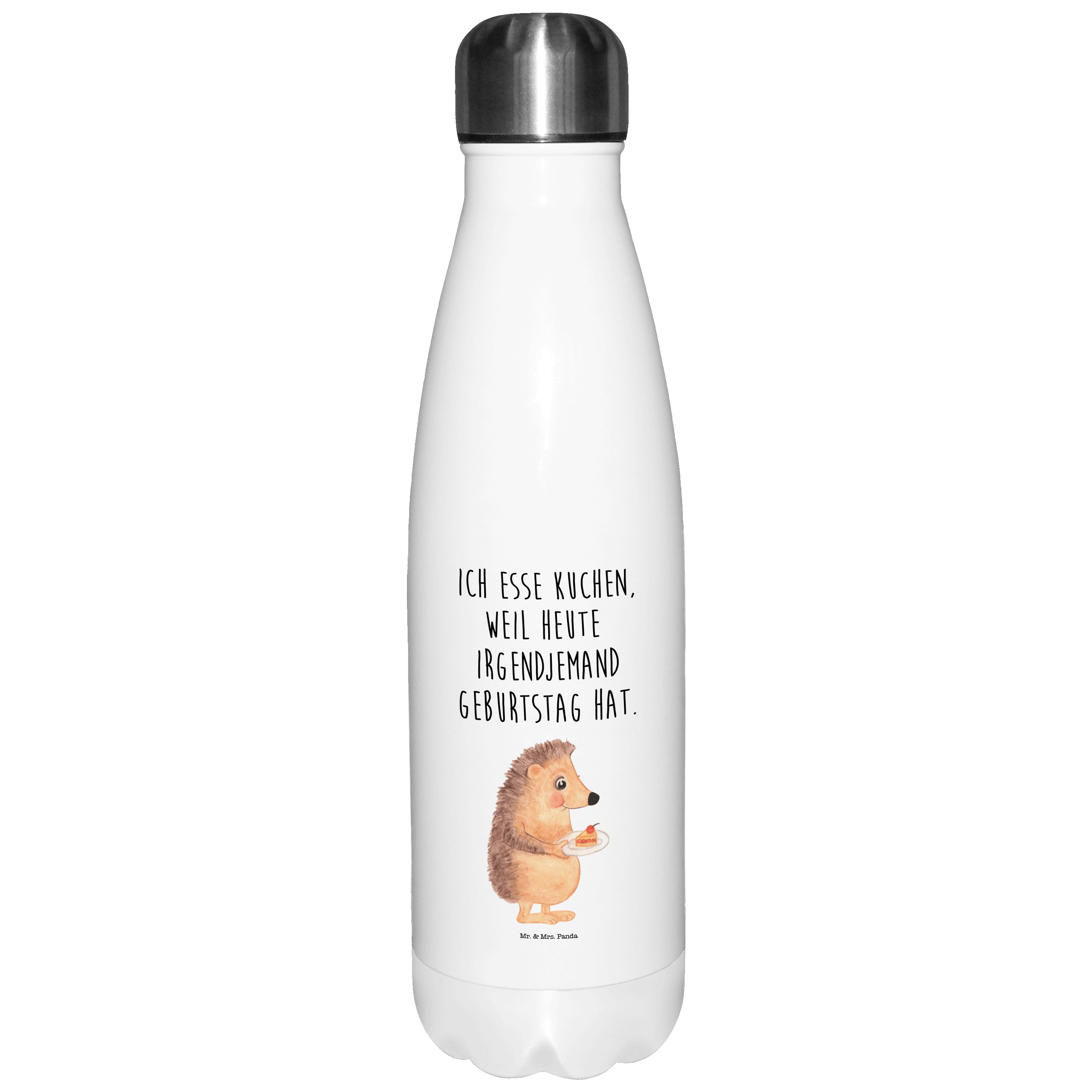 Mr. & Mrs. Panda Thermoflasche »Igel mit Kuchenstück Weiß Essen