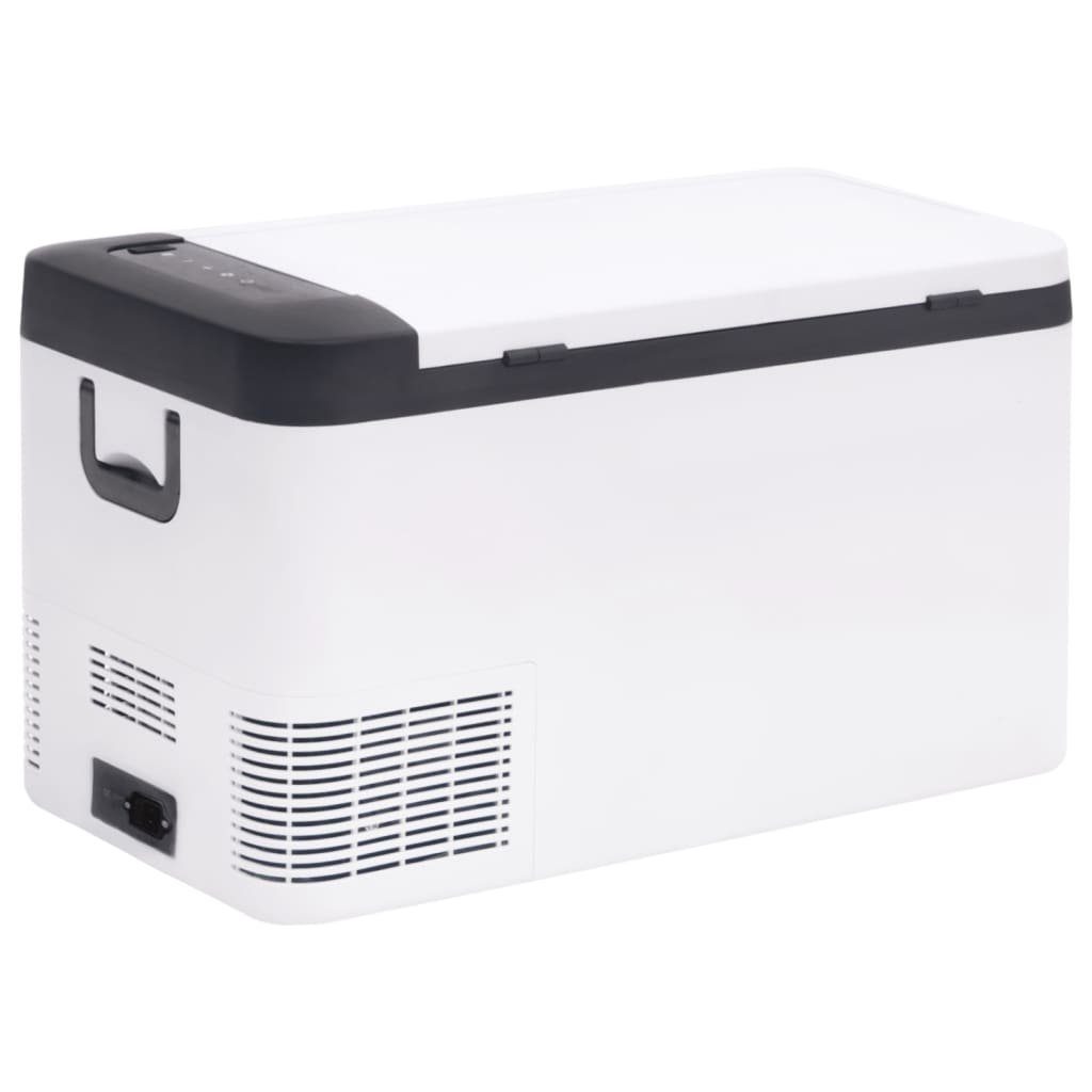vidaXL Griff 18 Schwarz Kühlbox Kompressor Kühlbox L mit Adapter Camping Weiß und und