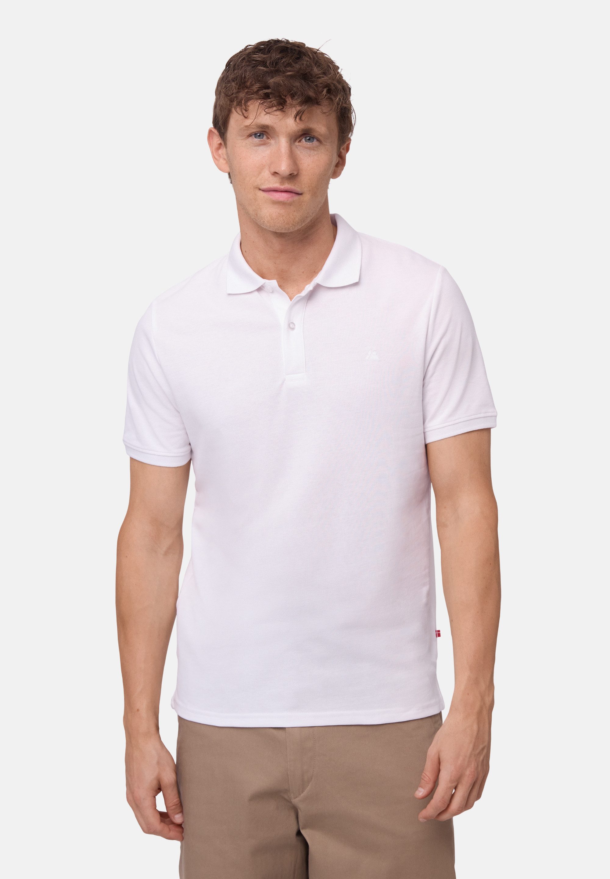 DANISH ENDURANCE Poloshirt Classic Fit Herren (2er-Pack), Bio-Baumwoll-Pique, Kurzarm Polohemd mit Stretch