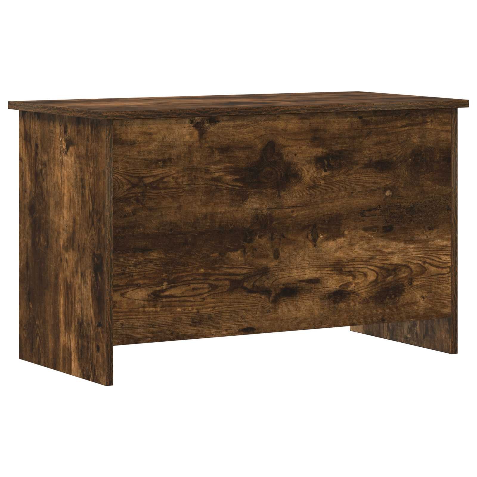 vidaXL Aufbewahrungsbox Aufbewahrungstruhe Geräucherte Eiche 80 x 40 x 50 cm (1 St)